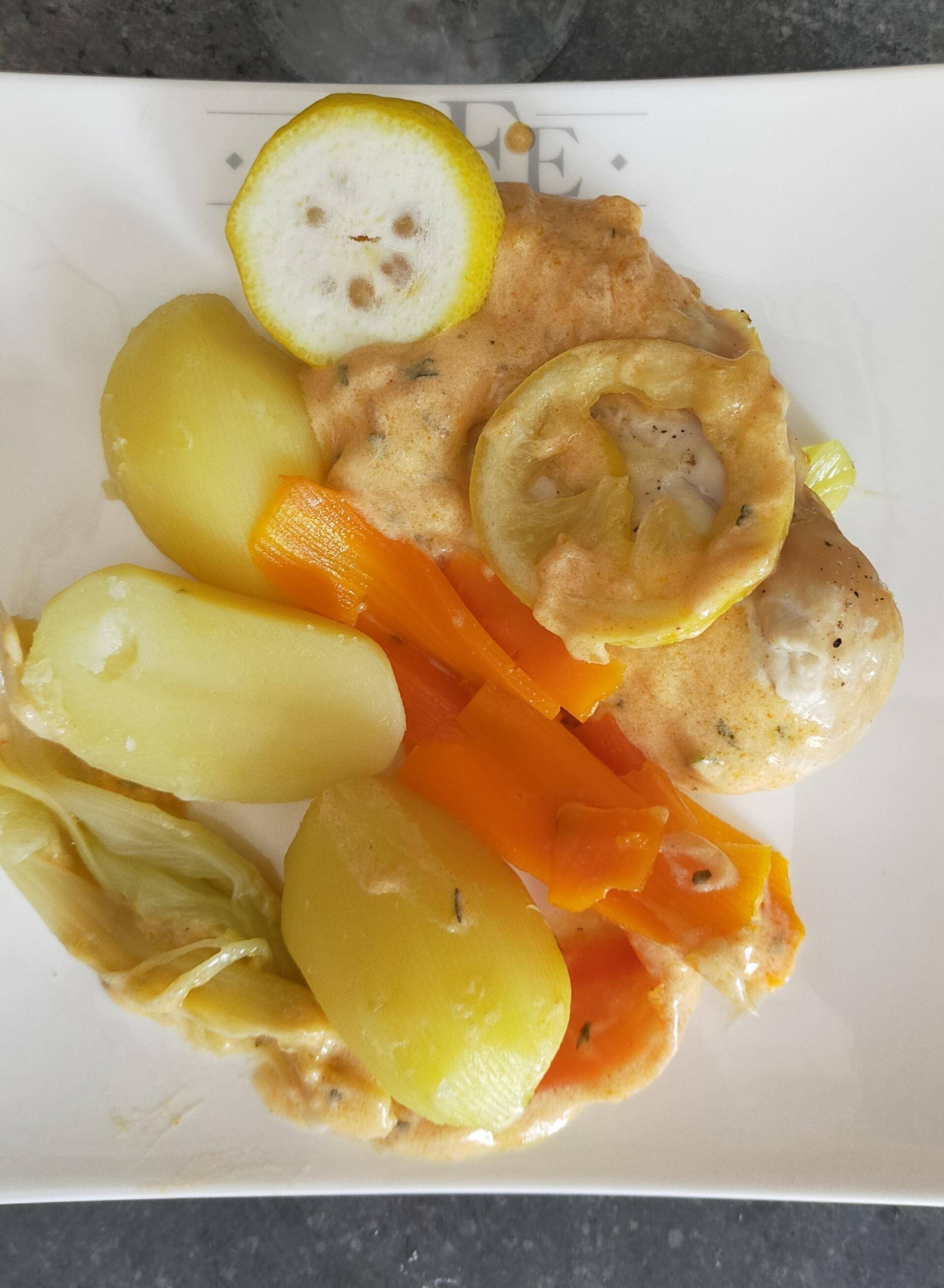 Filet de volaille sauce citron et légumes vapeur - Recette Companion Connect XL | Moulinex