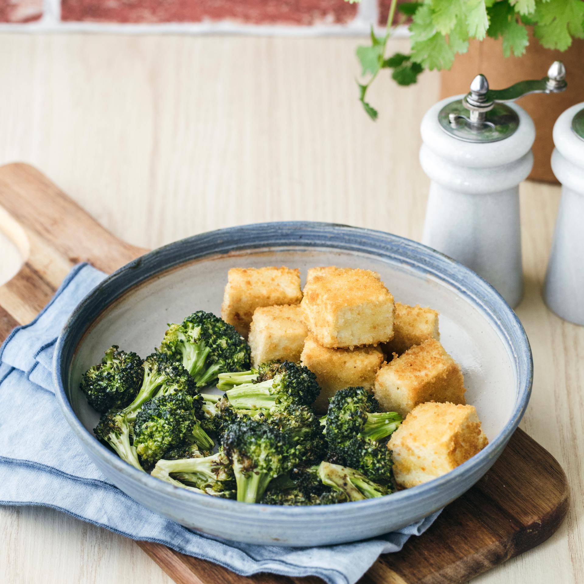 Tofu croustillant et brocolis - Recette EASY FRY & GRILL 2 in 1 XXL | Moulinex