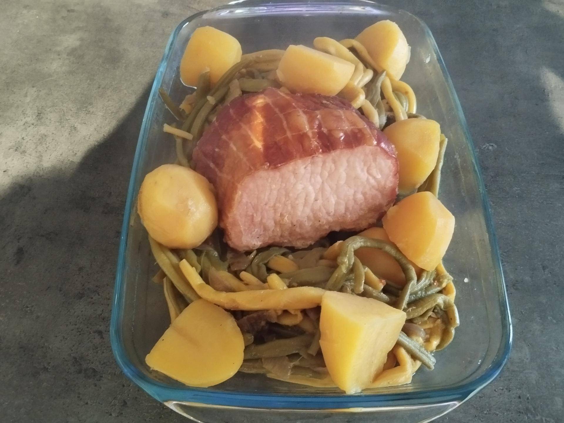 Rôti de porc fumé haricots verts et pomme de terre - Recette Cookeo | Moulinex