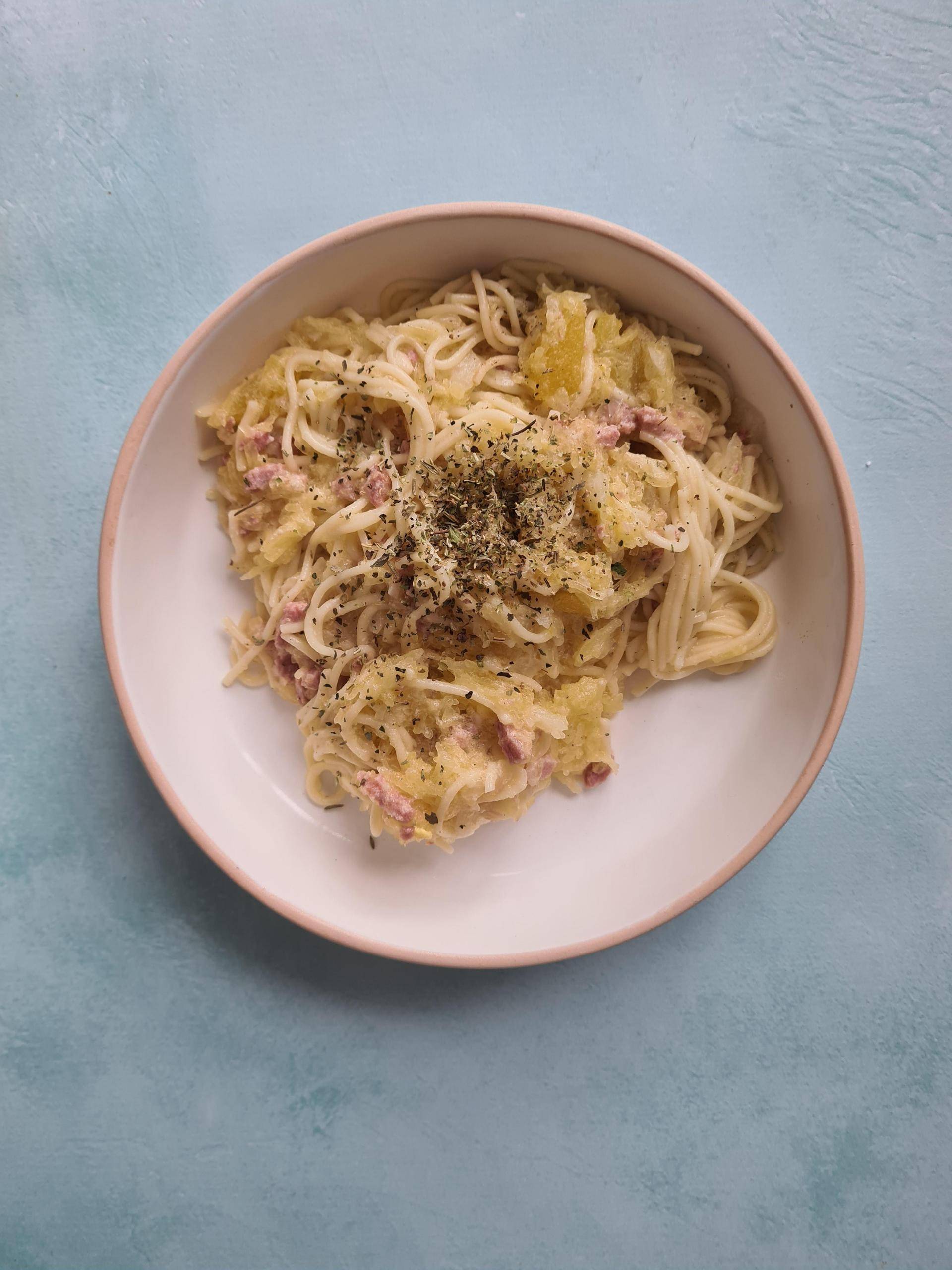 Courge spaghetti façon Carbonara - Recepten Companion Connect XL | Moulinex