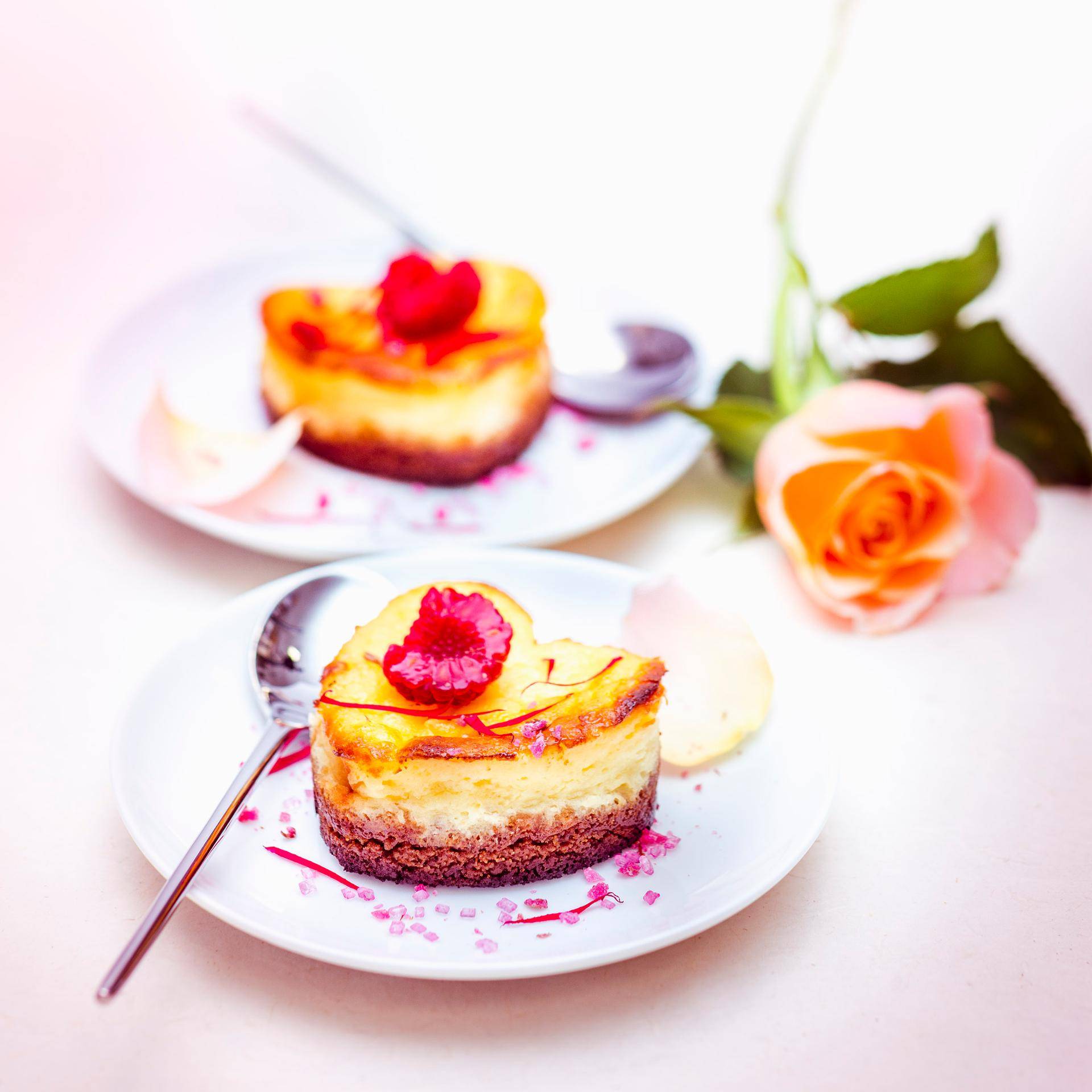 Cheesecakes à la rose et aux framboises - Recette Companion Connect | Moulinex