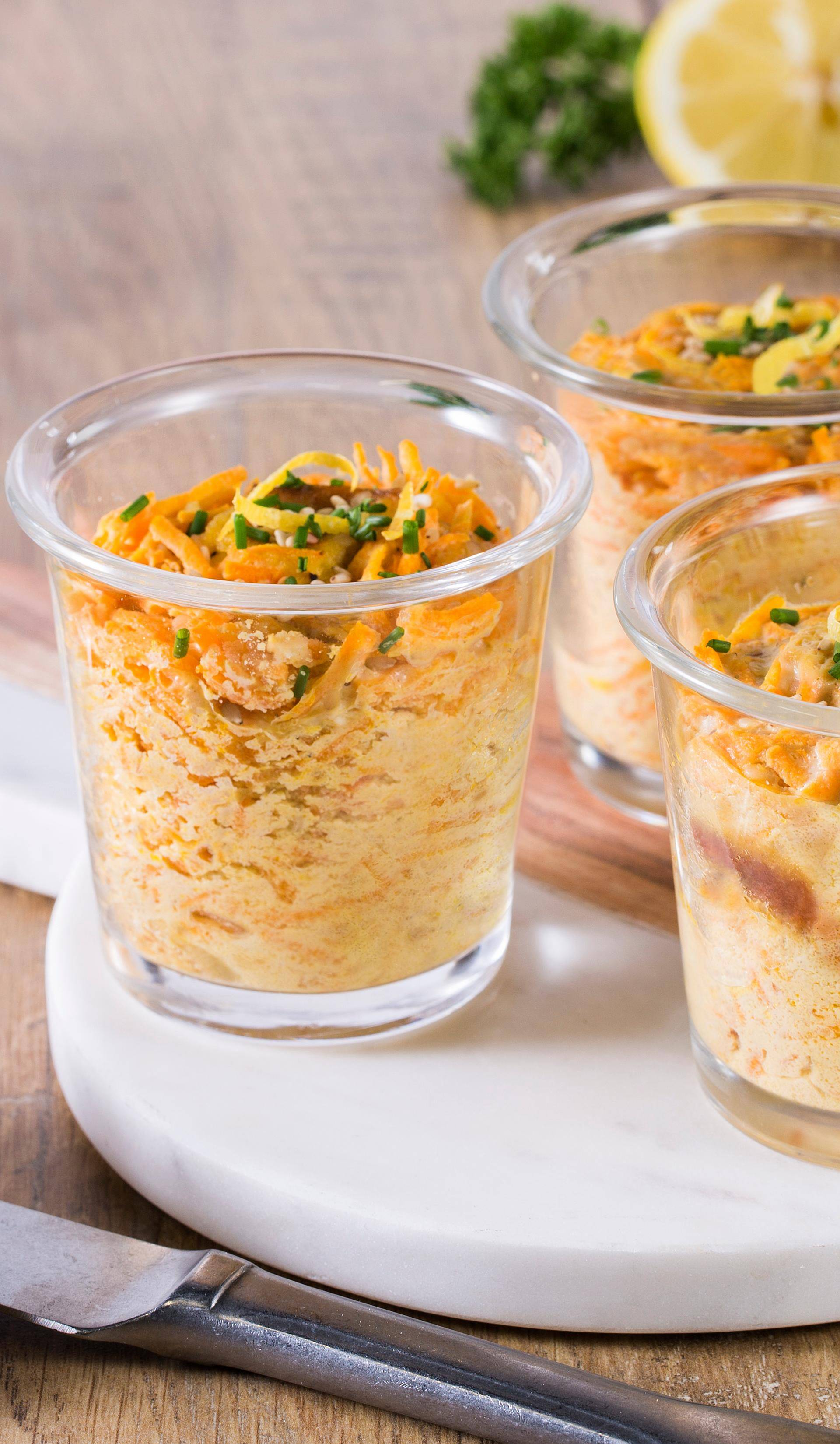 Terrines de carotte au cumin - Recette Easy fry Silence XL / Essential XL | Moulinex