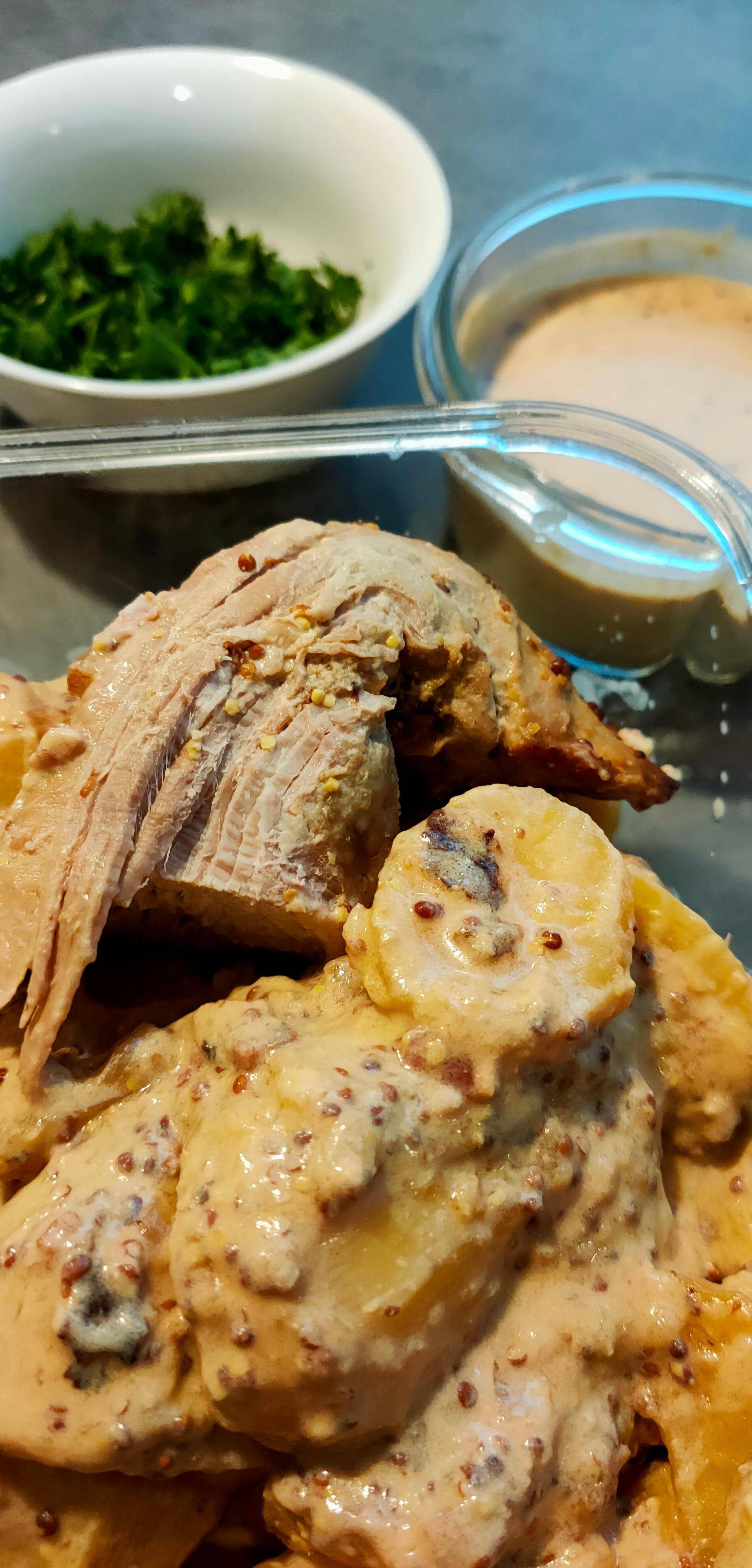 Filet mignon, pomme de terre, à la moutarde ancienne - Recepten Cookeo | Moulinex