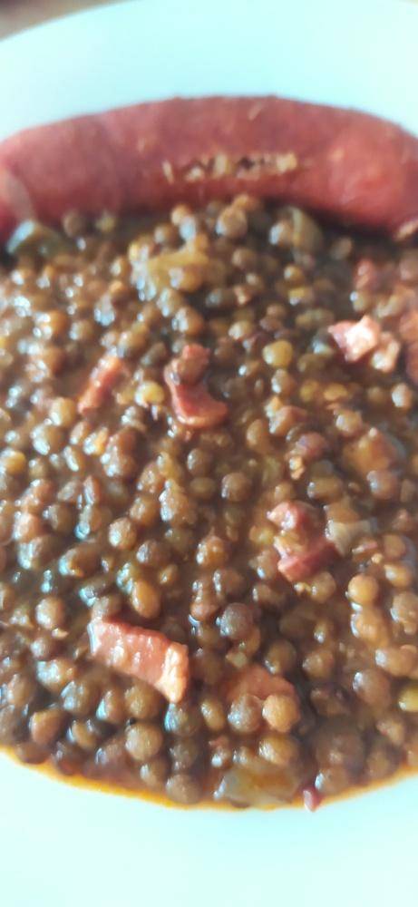 Lentilles lardons et saucisses - Recepten Cookeo | Moulinex