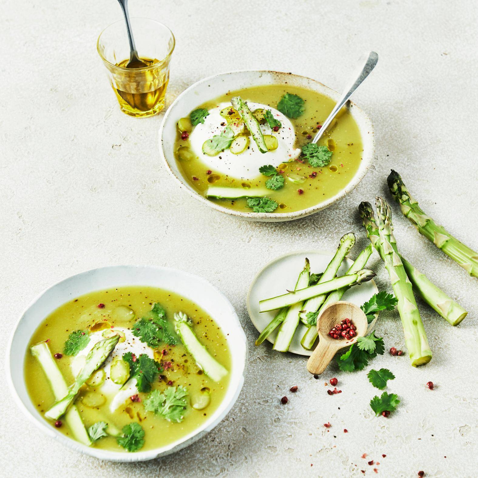 Velouté d'asperges et burrata - Recepten undefined | Moulinex