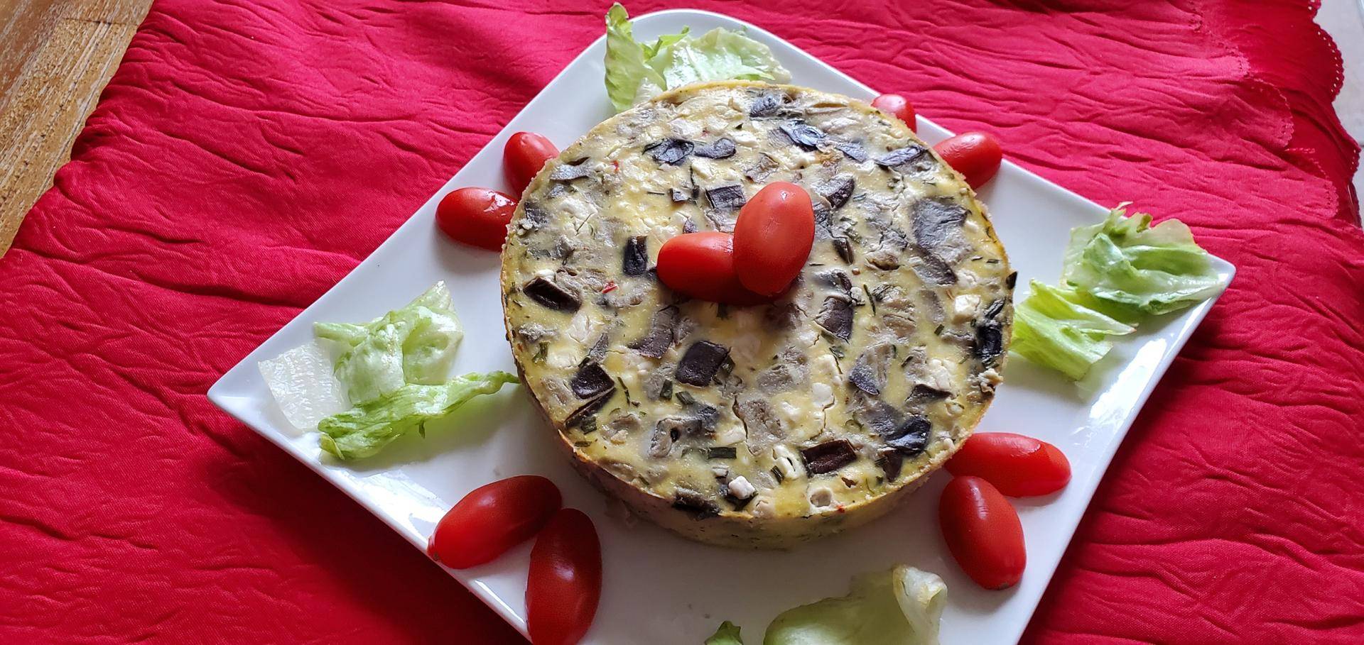 Clafoutis Aubergine Chèvre - Recette Cookeo | Moulinex