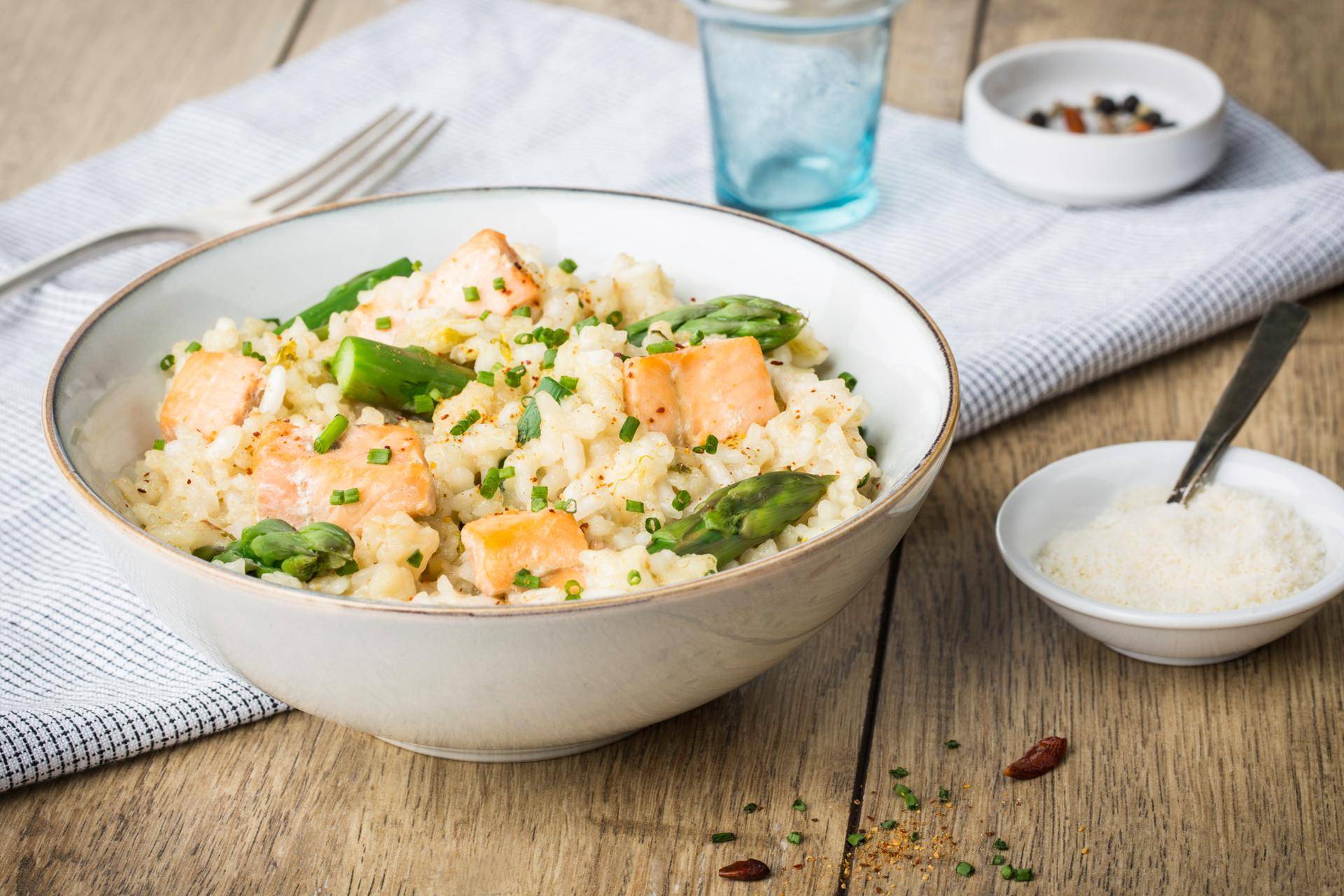 Risotto saumon asperges - Recepten Cookeo | Moulinex