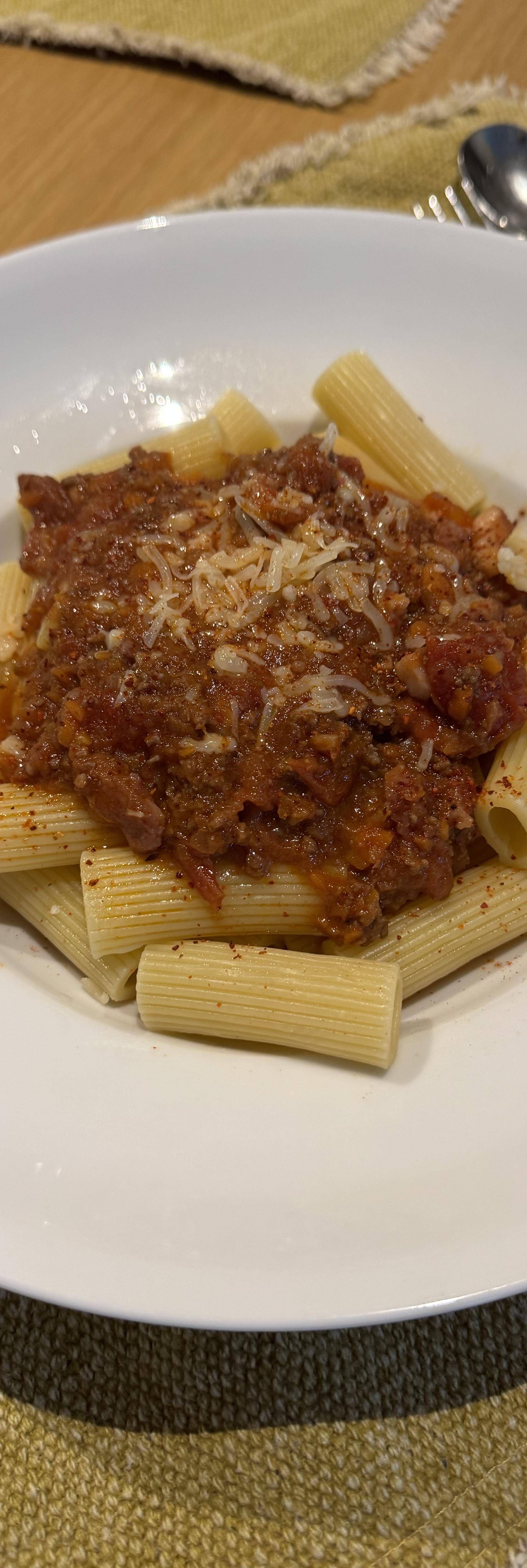 Bolognaise de légumes - Recette Cook'in One | Moulinex