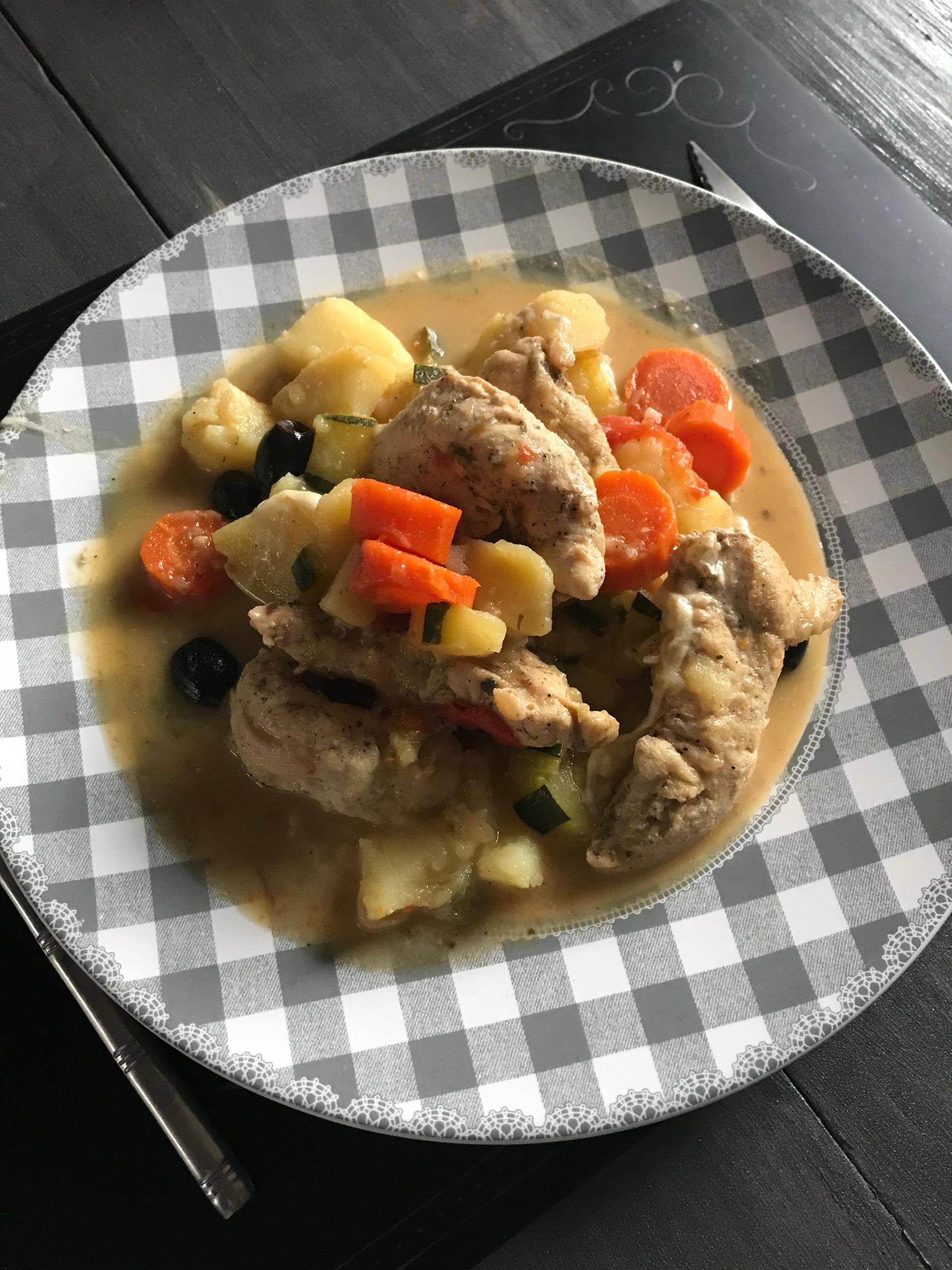 Aiguillettes de poulet légumes et saint Marcelin - Recepten Cookeo | Moulinex