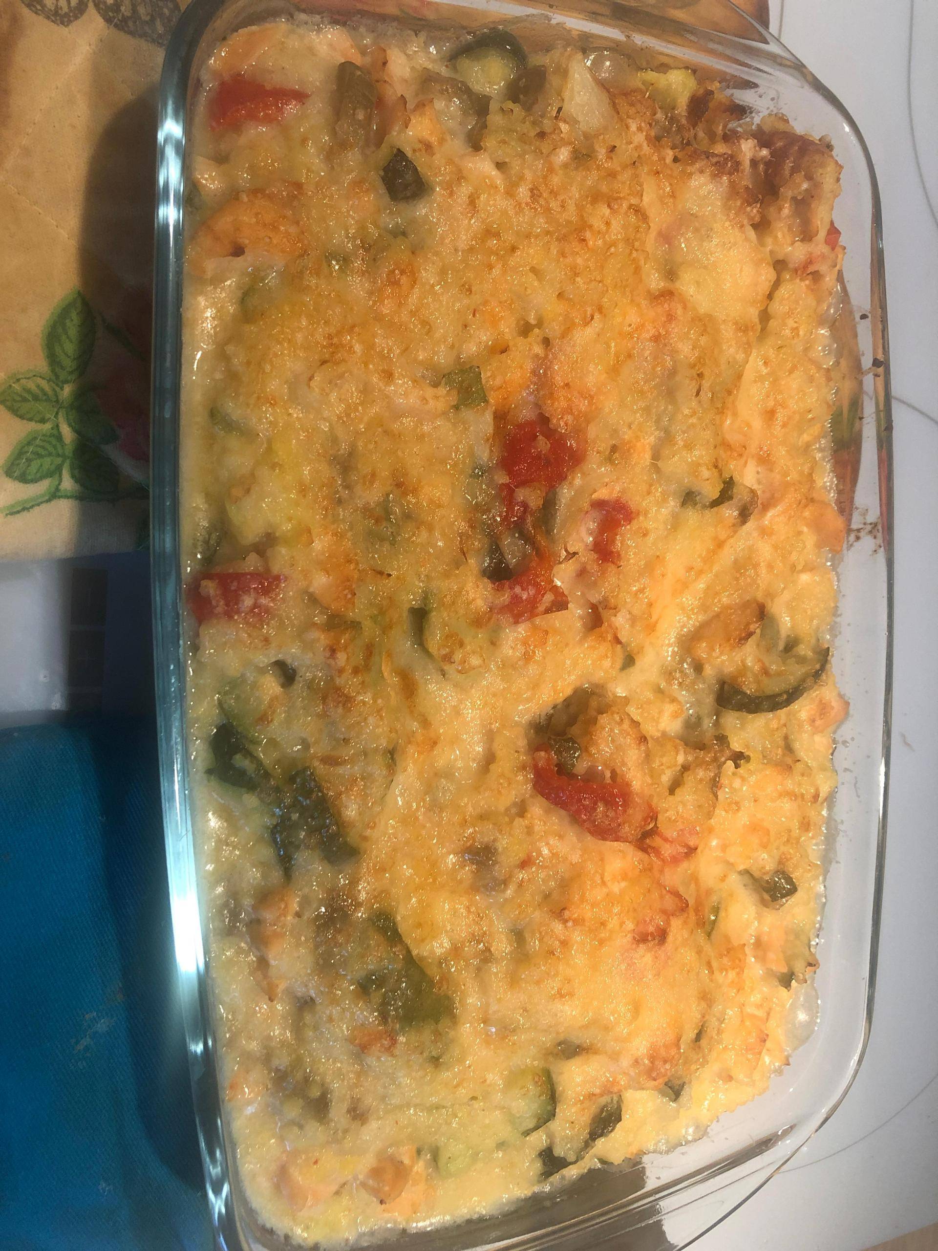 Gratin de perle de blé - courgette - saumon - Recepten Cookeo V3 | Moulinex