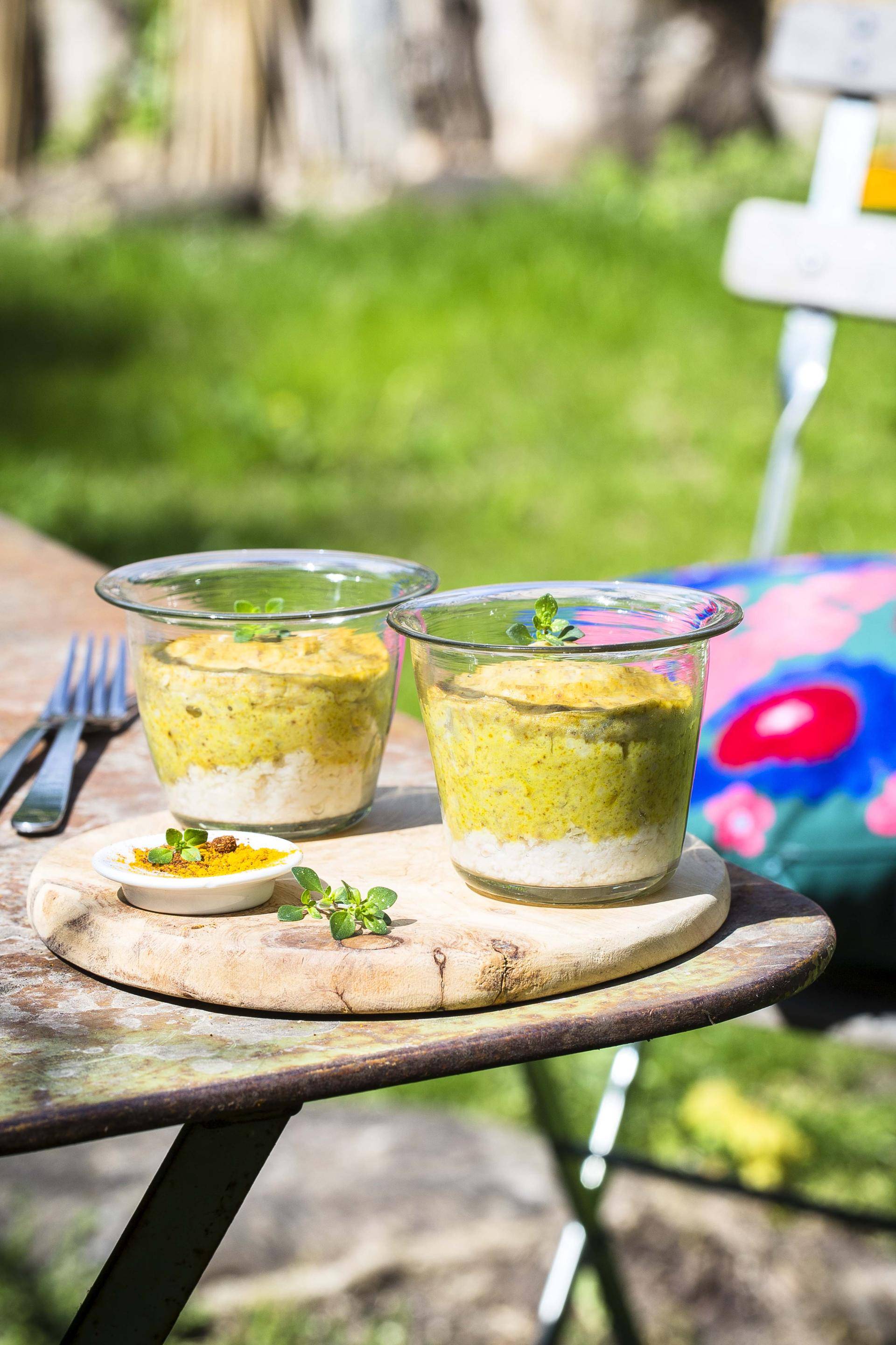 Verrines au crabe et aubergine - Recette Cookeo | Moulinex