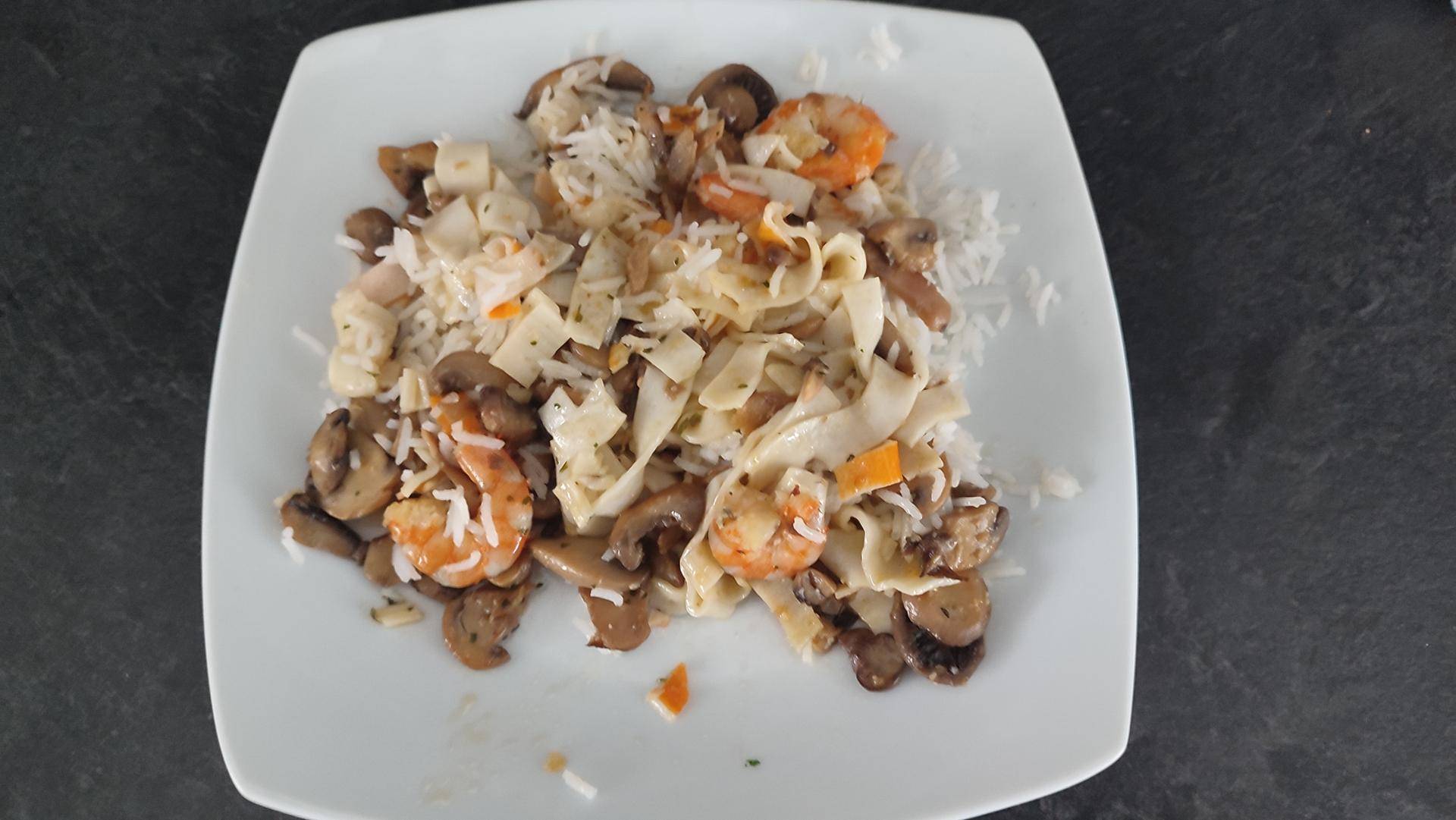 Crevettes surimi champignons - Recepten Cookeo | Moulinex