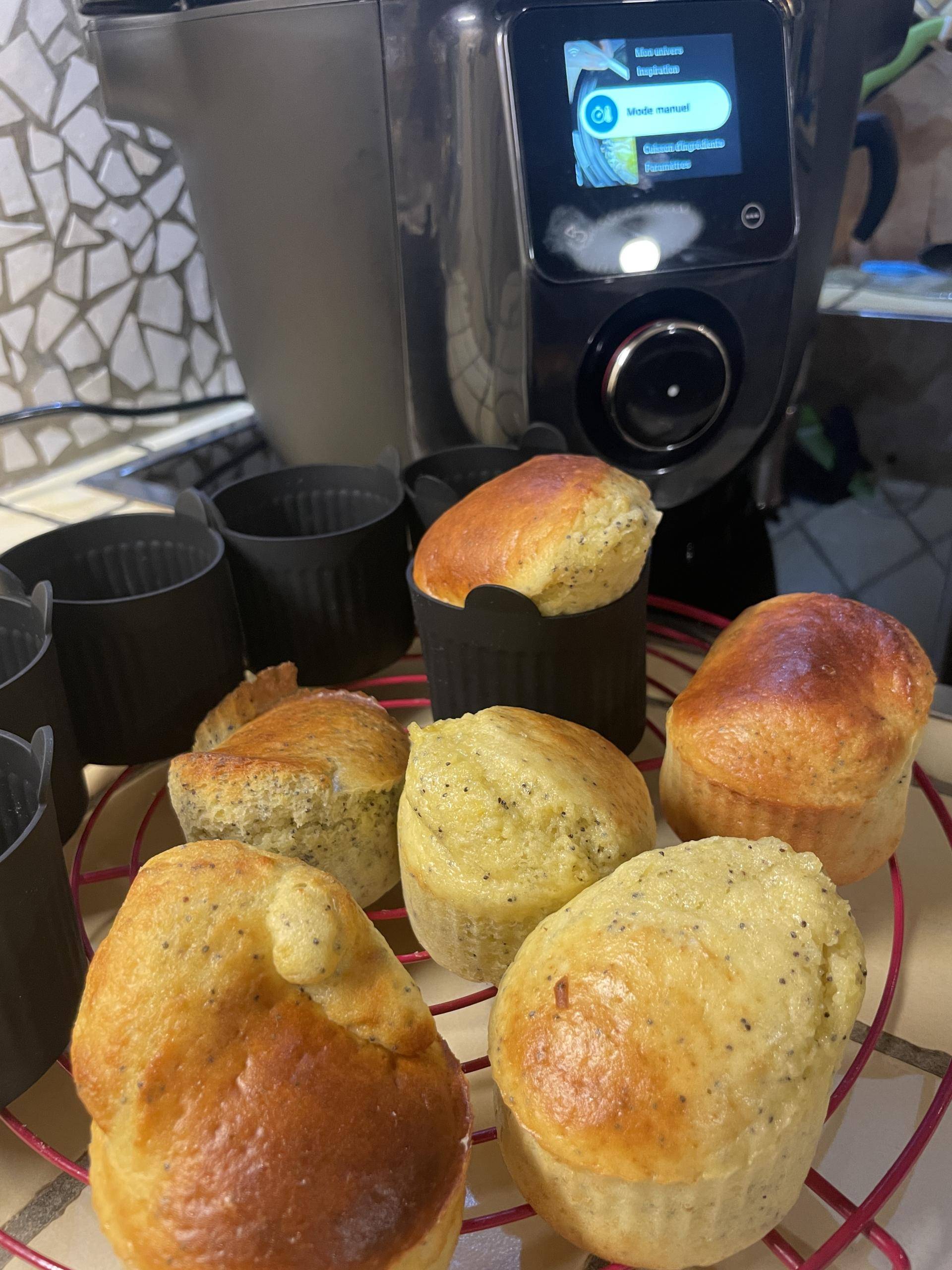 Mini cake citron pavot (sans beurre) - Recette Cookeo Infinity Autostir | Moulinex