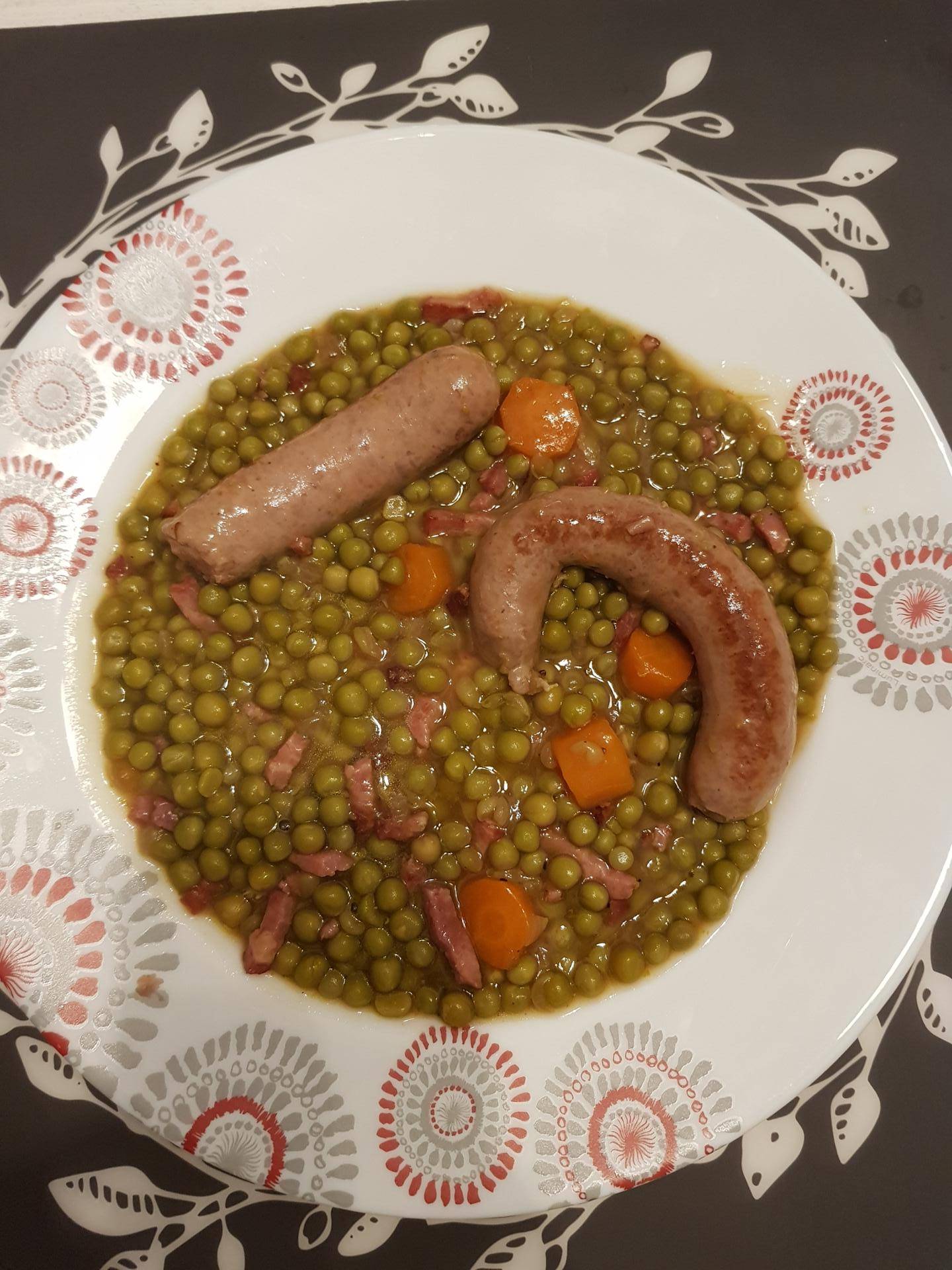 Ragoût petit pois saucisse - Recepten Cookeo | Moulinex