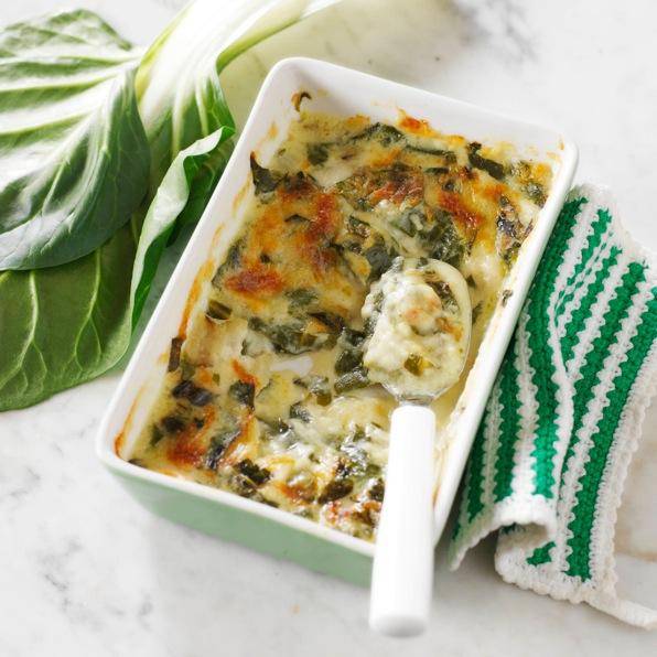 Gratin de blettes à la béchamel - Recette Companion | Moulinex