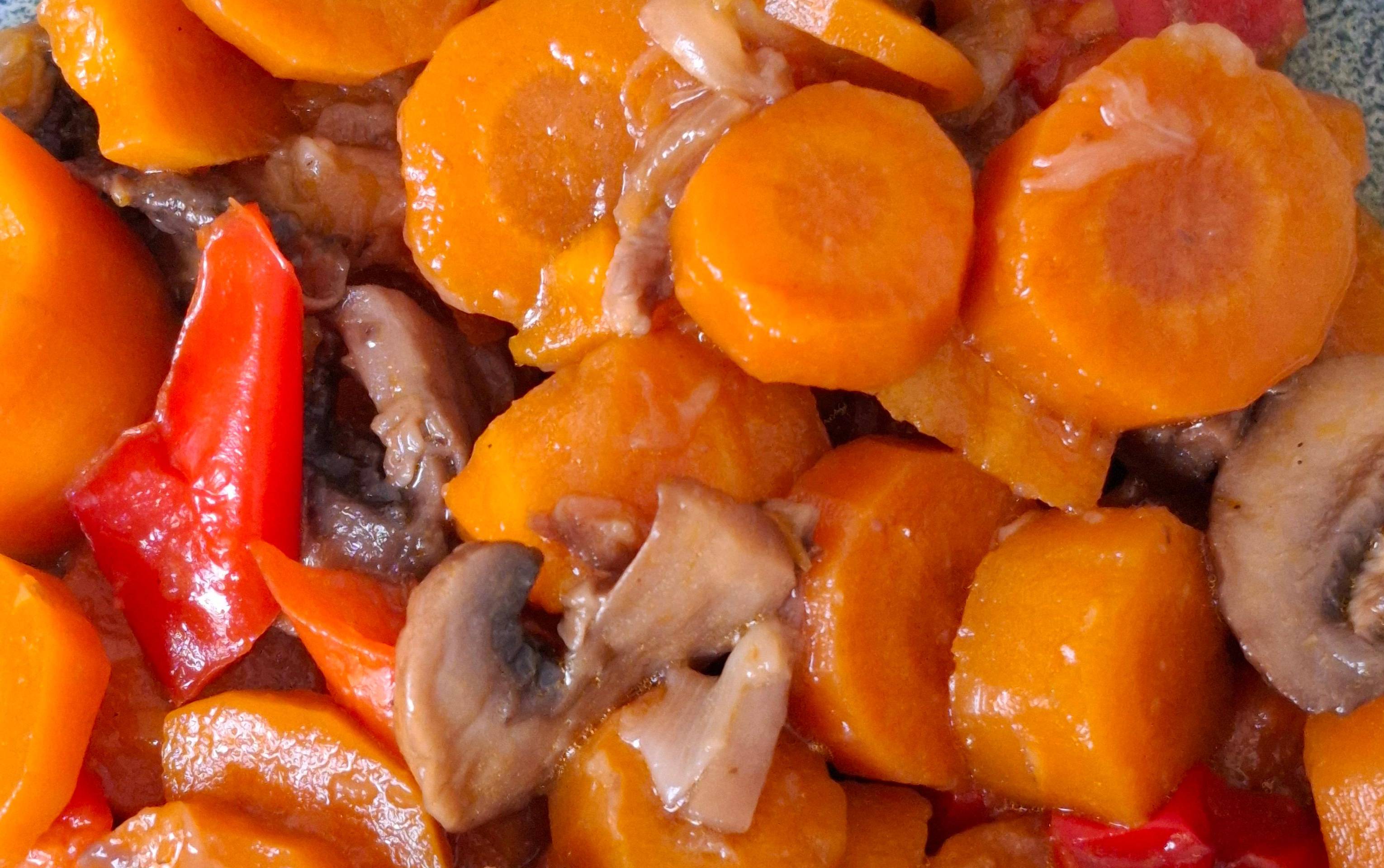 Carottes, poivrons et champignons façon poêlée - Recepten Cookeo V3 | Moulinex