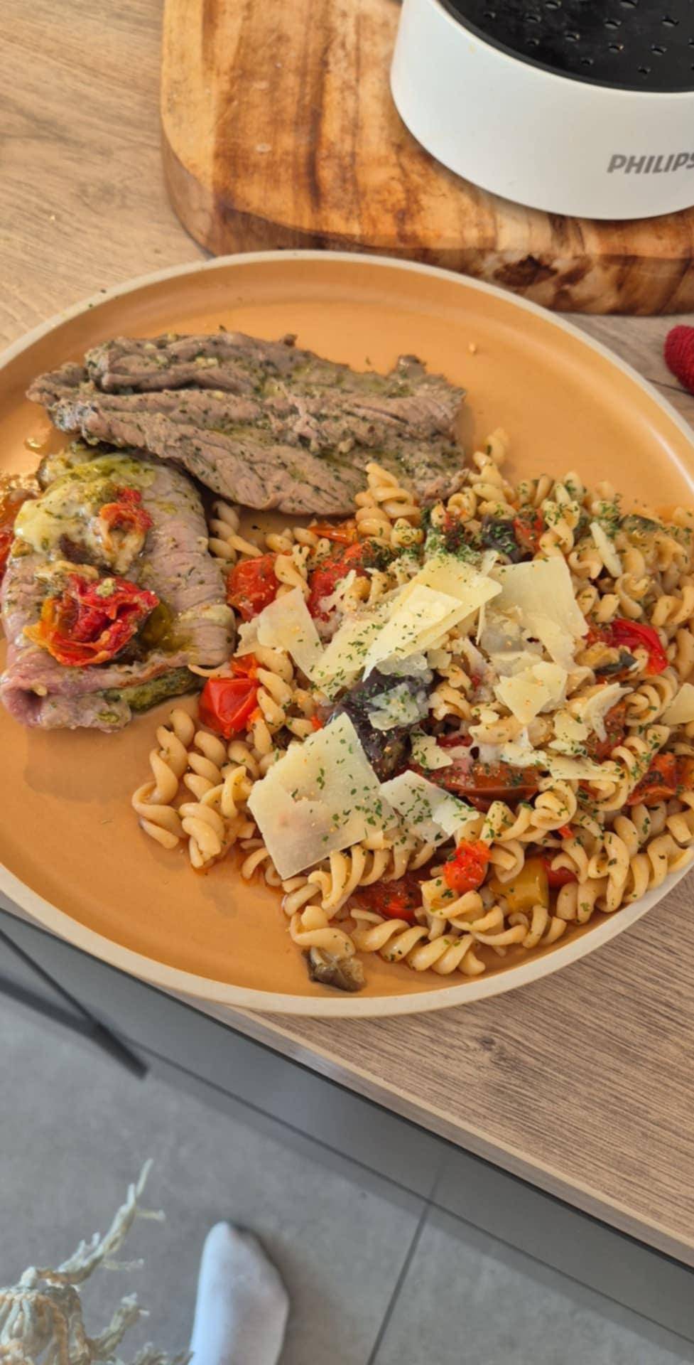 Pâtes Italienne accompagnée d un brunir involtini - Recette Cookeo 9in1 | Moulinex