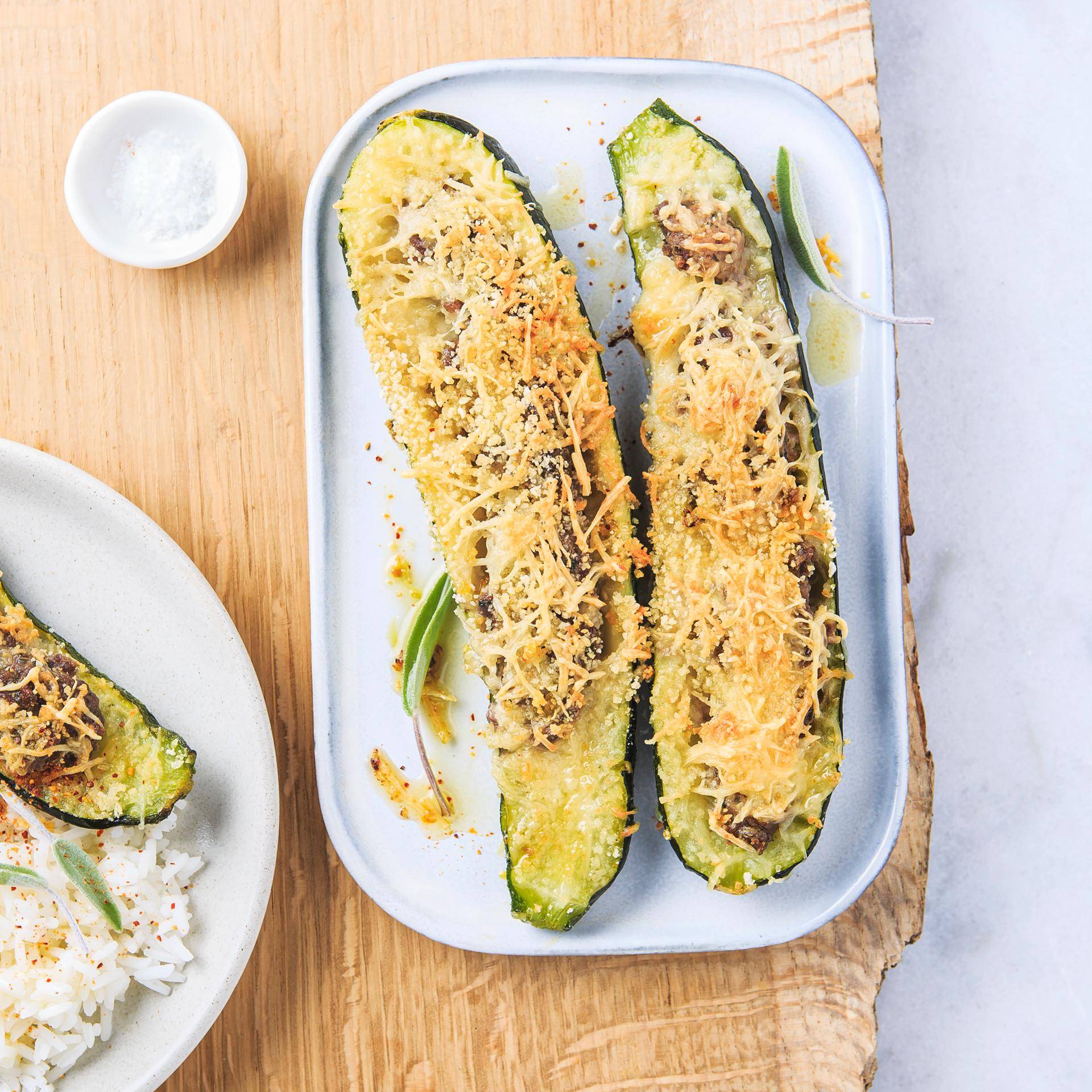 Courgettes farcies veggies - Recette Multifunction Airfryer Oven Digital | Moulinex