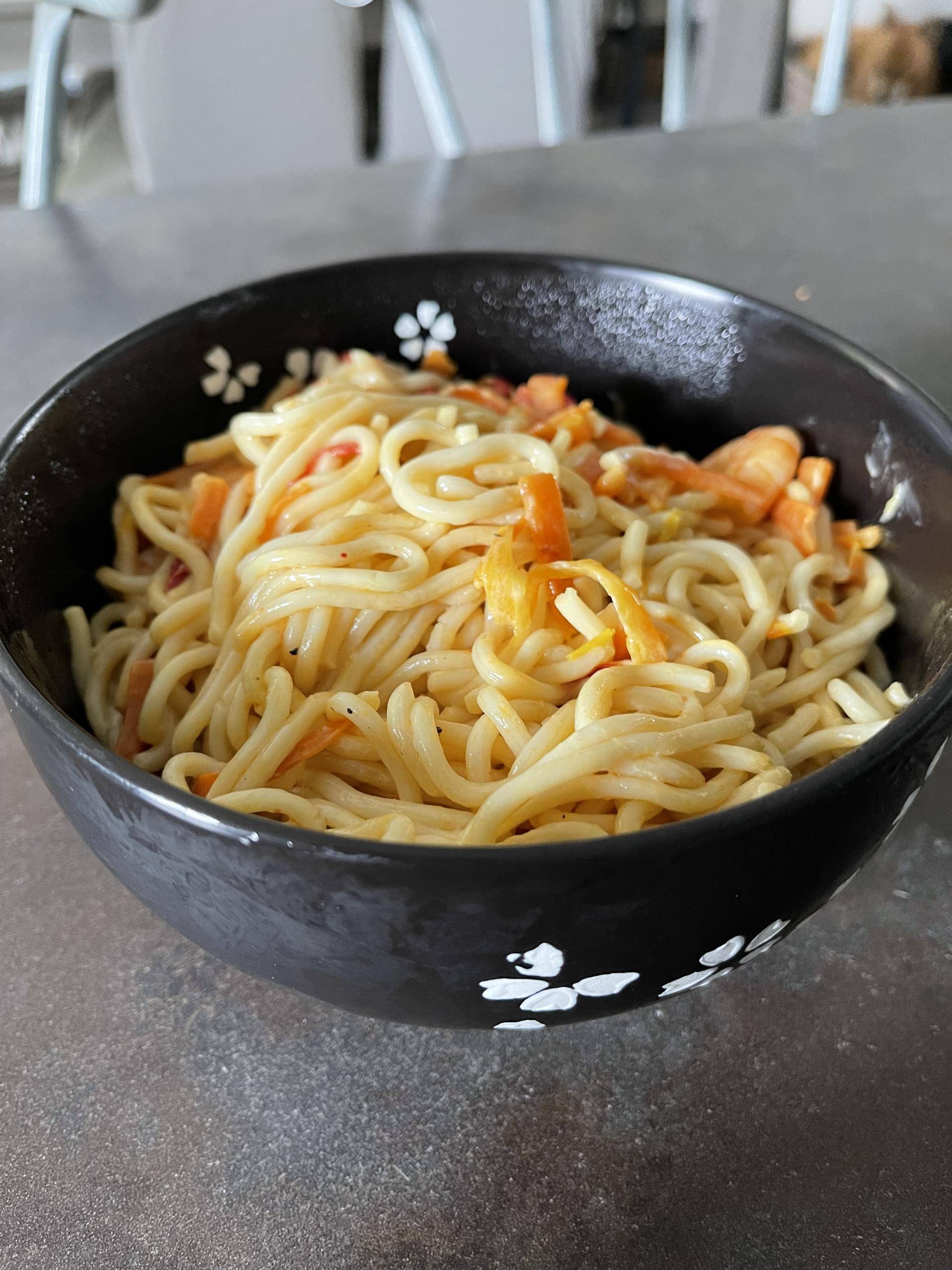 Nouilles Chinoises Crevettes & Légumes de Mhytsu - Recette Cookeo 9in1 | Moulinex