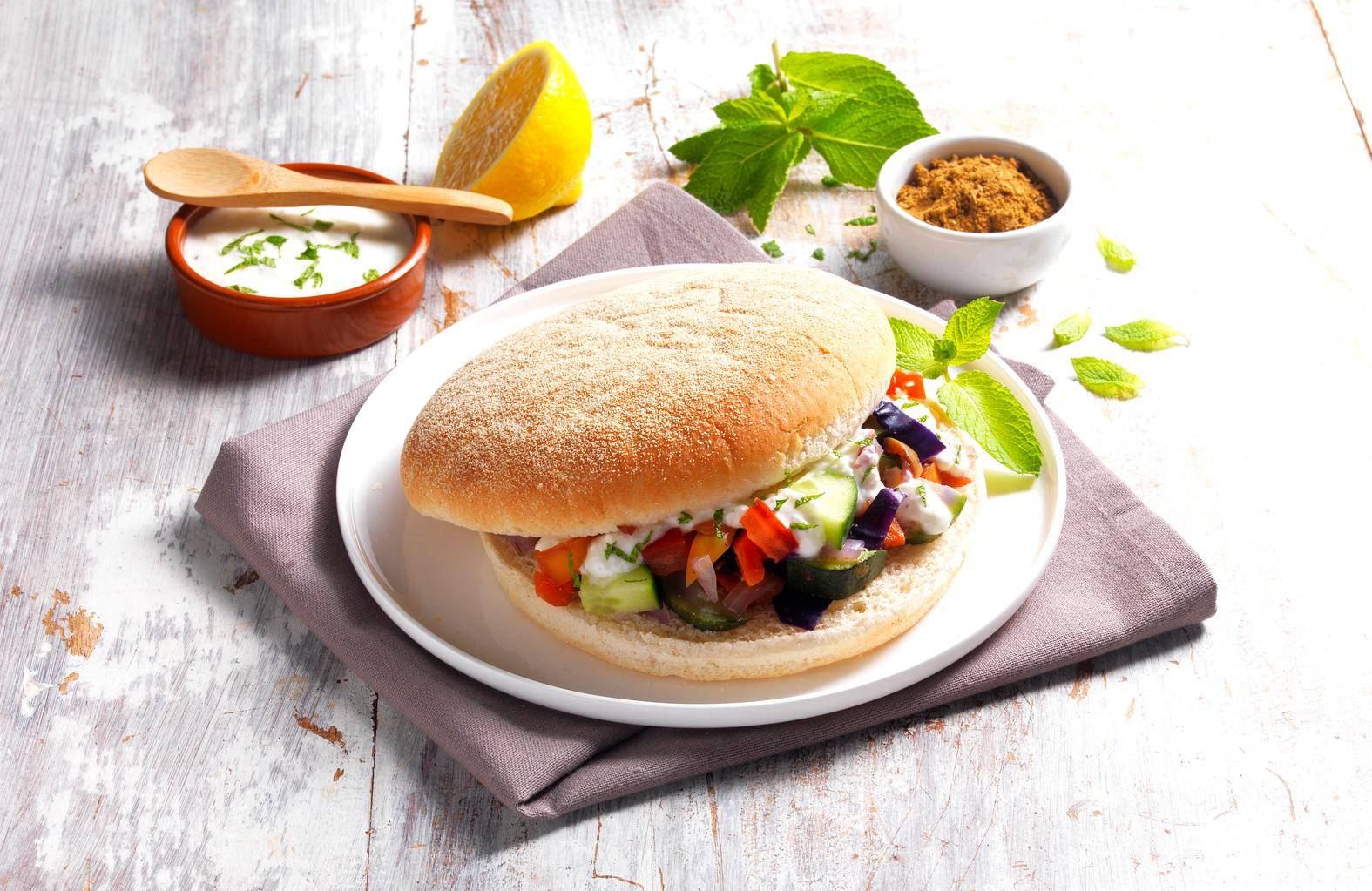 Kebab végétarien - Recepten Cook'in One | Moulinex