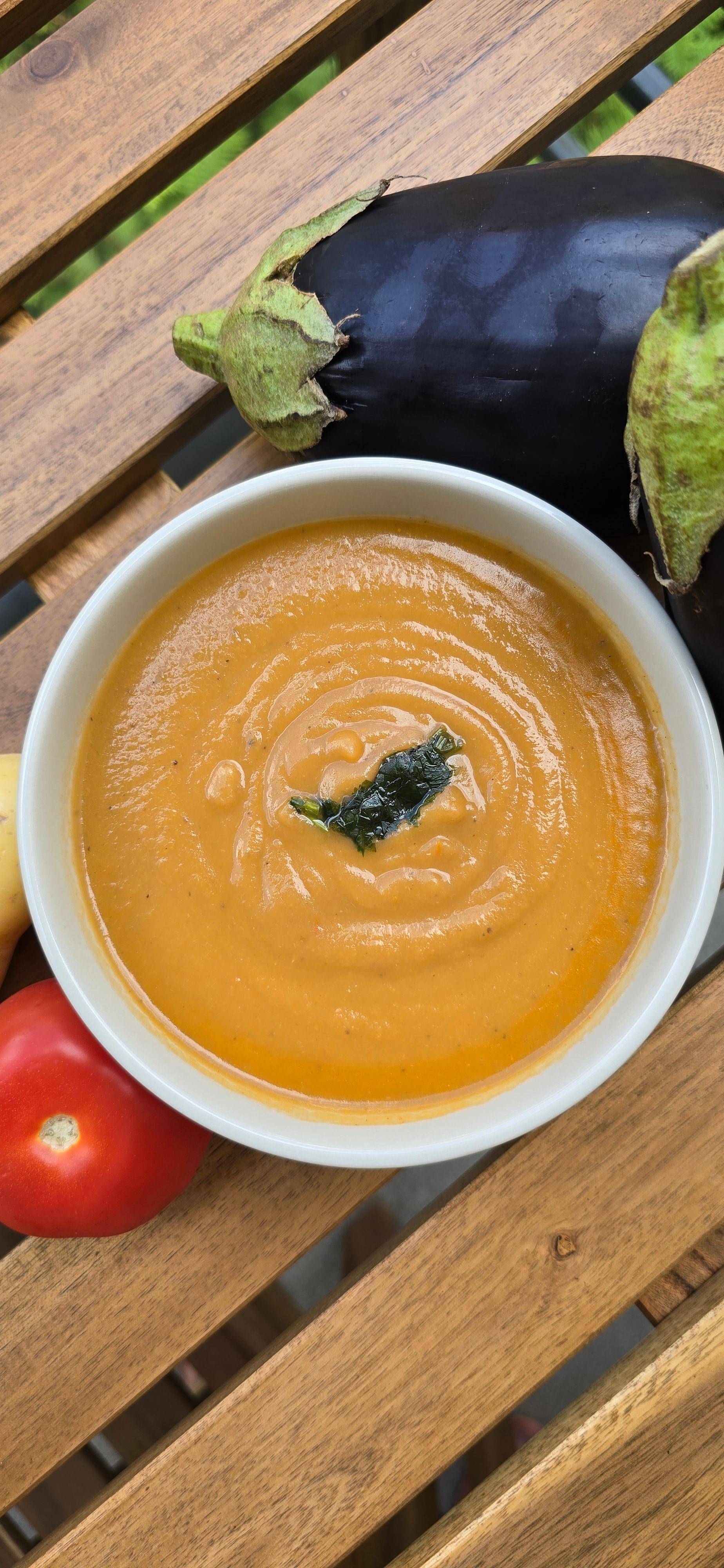 Soupe d’aubergines - Recette Companion XL | Moulinex