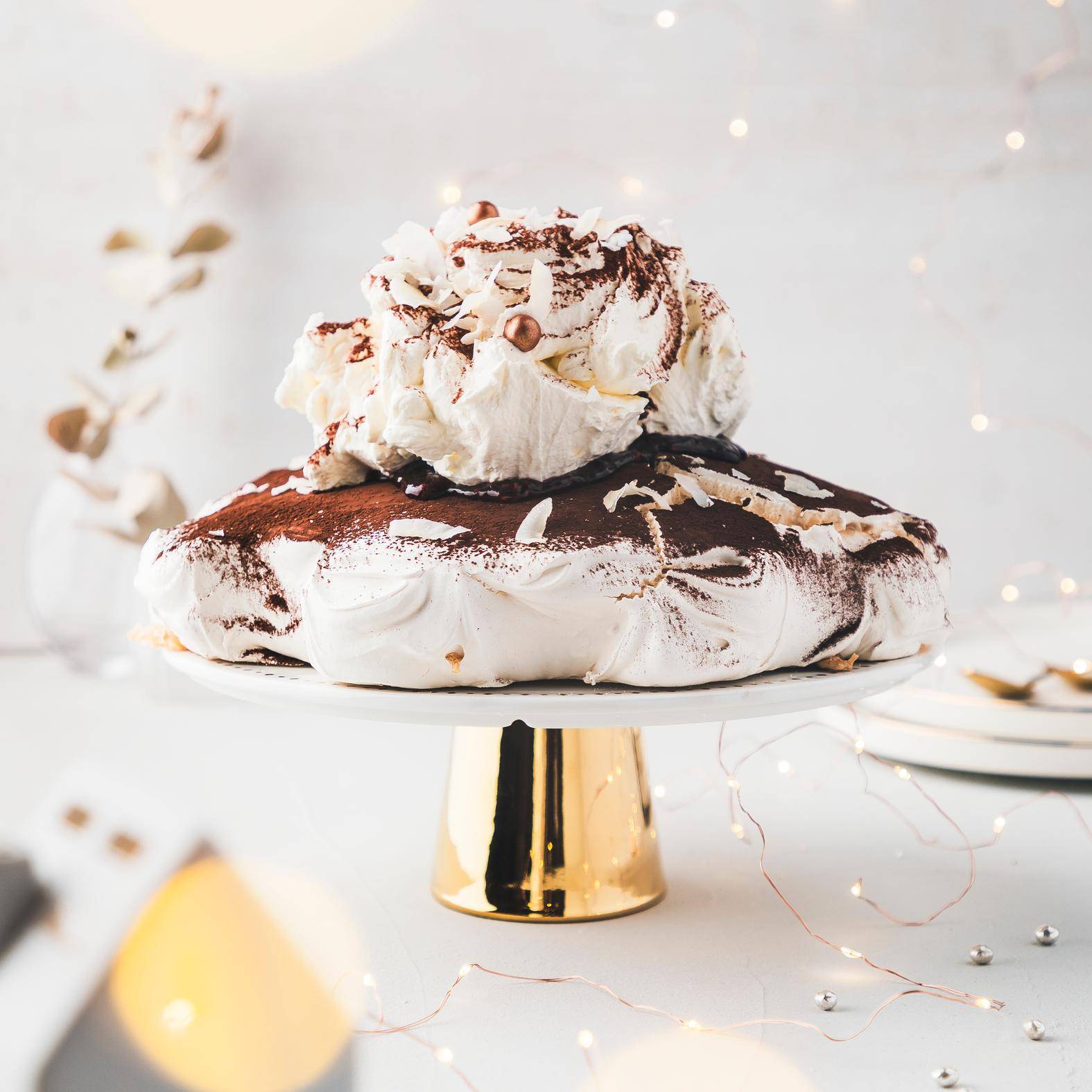 Pavlova inspiration lamington au chocolat - Recette Kitchen Machines Touch/Touch + | Moulinex