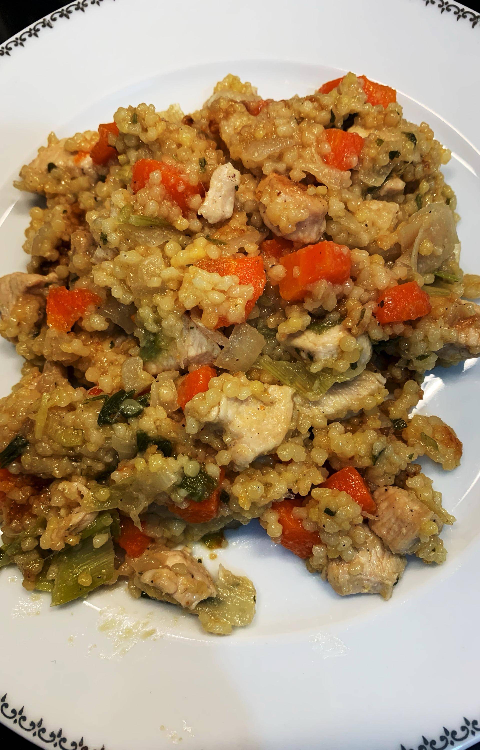 Tendres perles de blé aux légumes & à la dinde - Recette Cookeo V3 | Moulinex