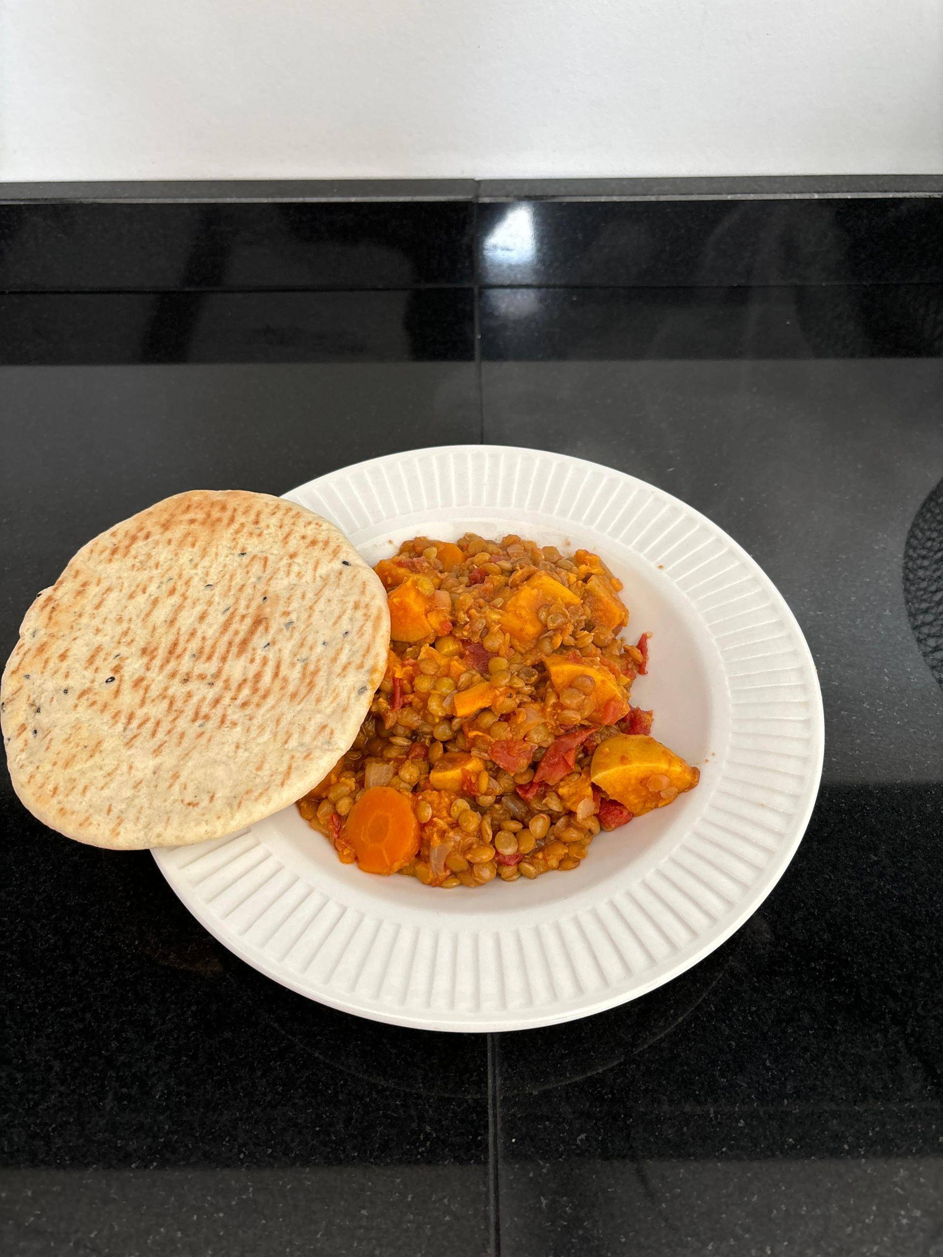 Dhal lentilles vertes patates douces - Recette Cookeo | Moulinex