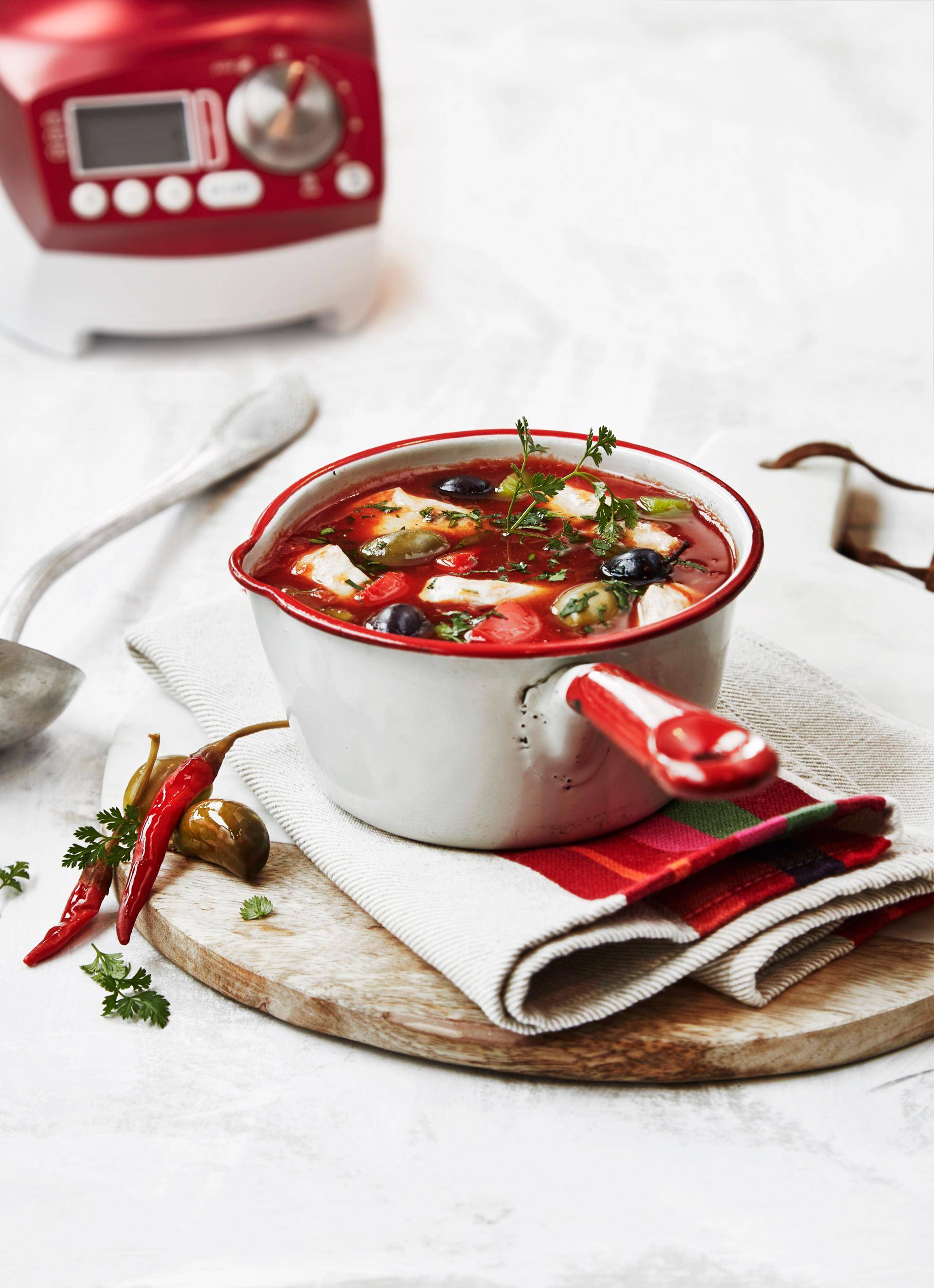 Soupe de Poulet basquaise - Recette Soup & Co | Moulinex