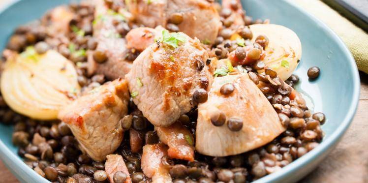 Sautés de porc aux lentilles - Recette Cookeo V3 | Moulinex