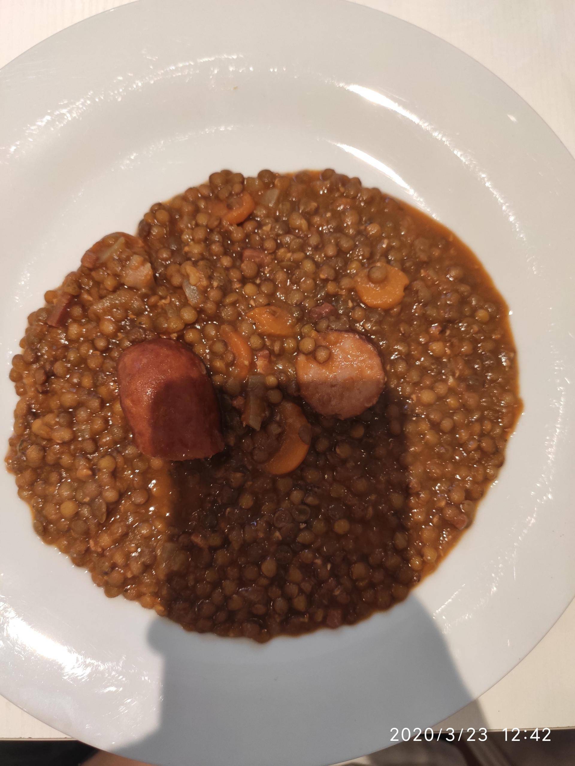 Lentilles saucisses - Recette Cookeo | Moulinex