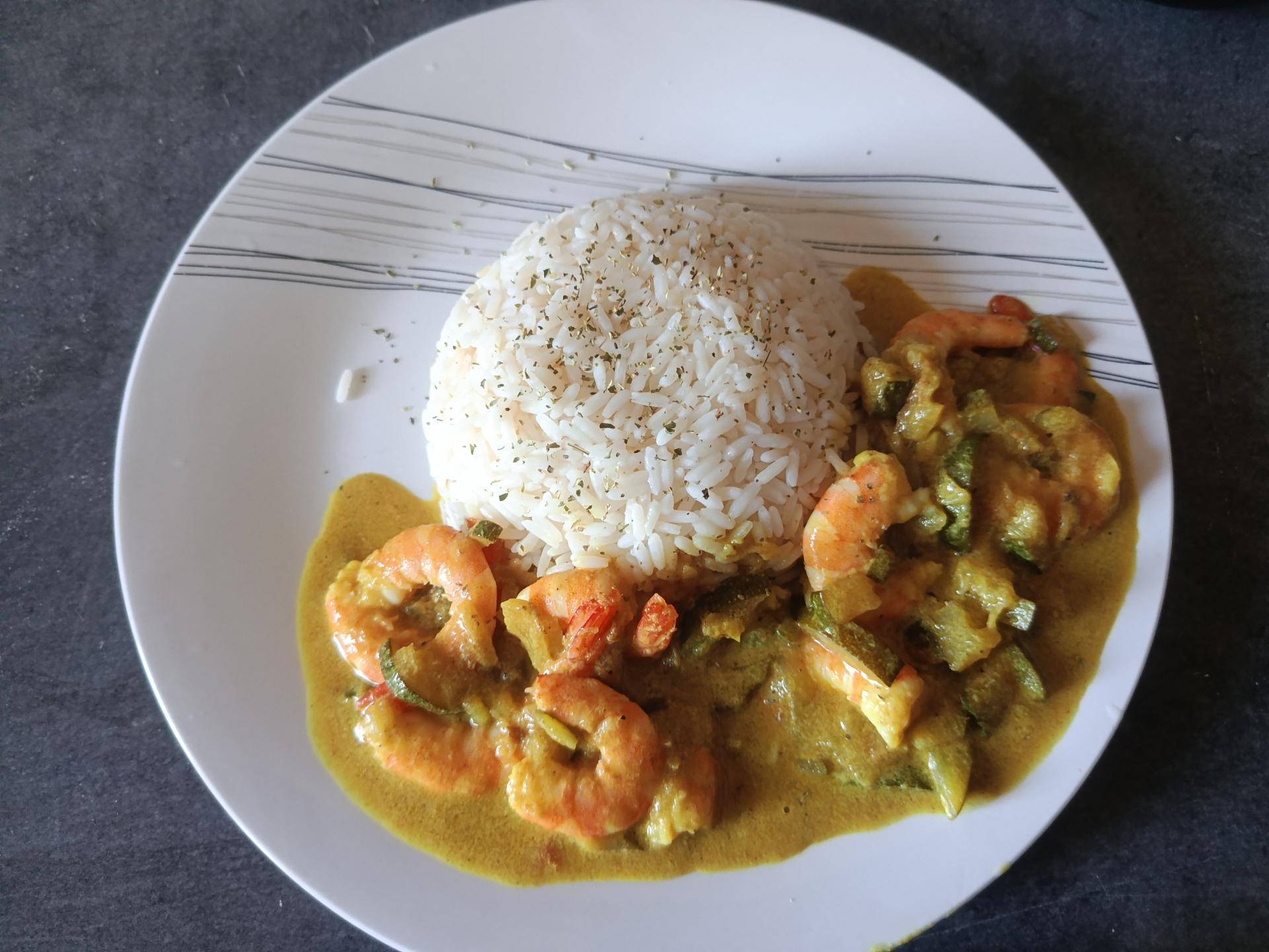 Curry de crevettes au lait de coco et courgettes - Recette Cookeo 9in1 | Moulinex