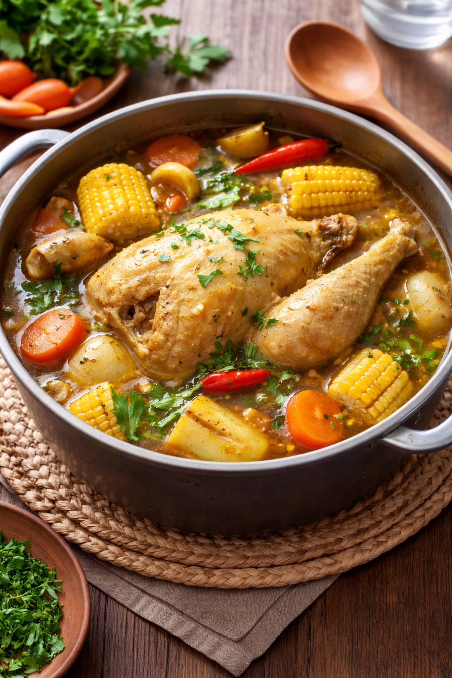 Soupe de poulet fermier entier à l’africaine - Recette Cookeo V3 | Moulinex