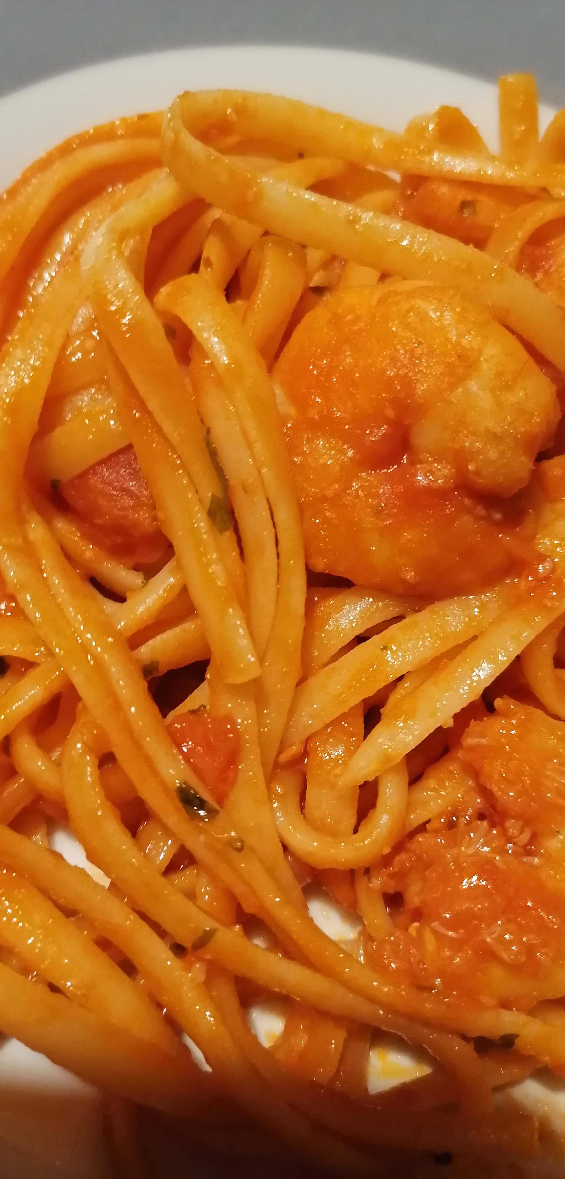 Linguine aux crevettes epicées - Recette Cookeo V3 | Moulinex