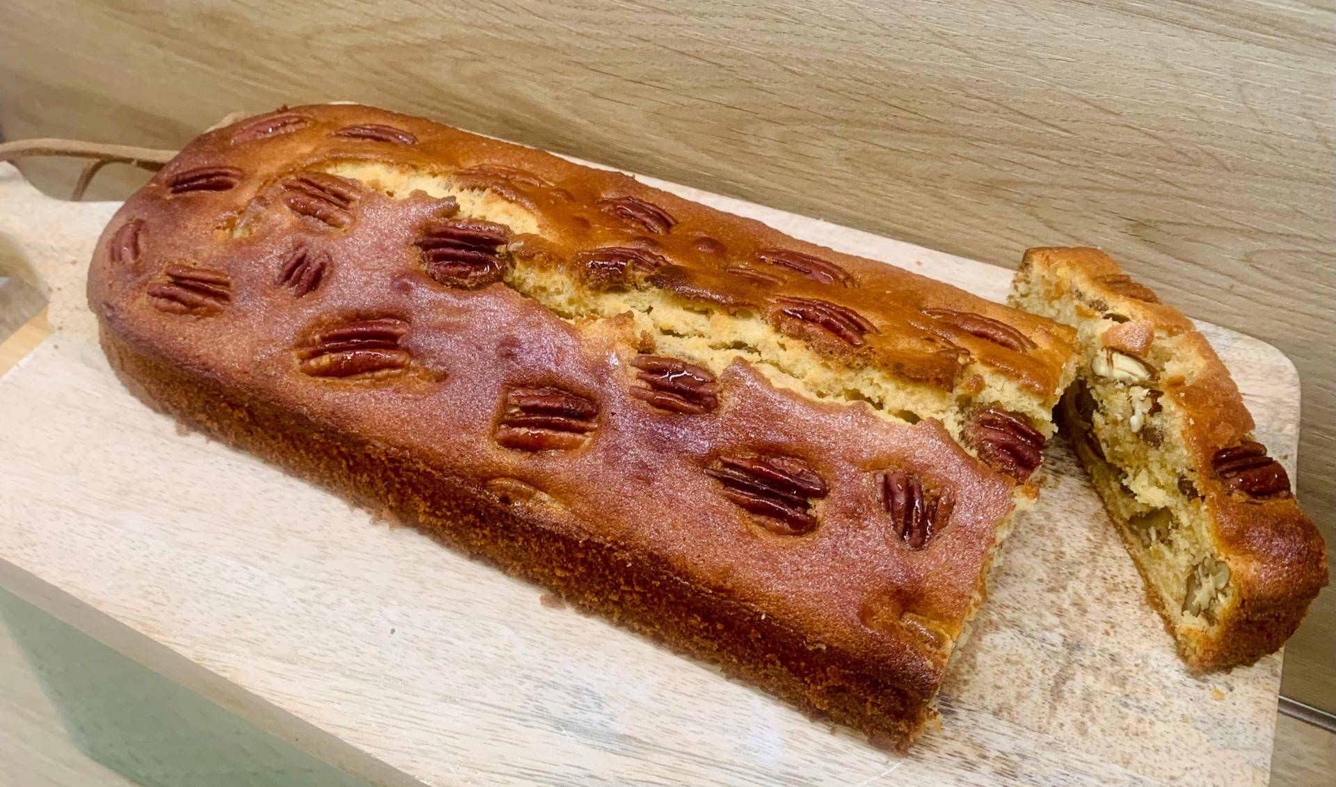 Cake noix de pécan, sirop d’érable et citron - Recette Companion Connect XL | Moulinex