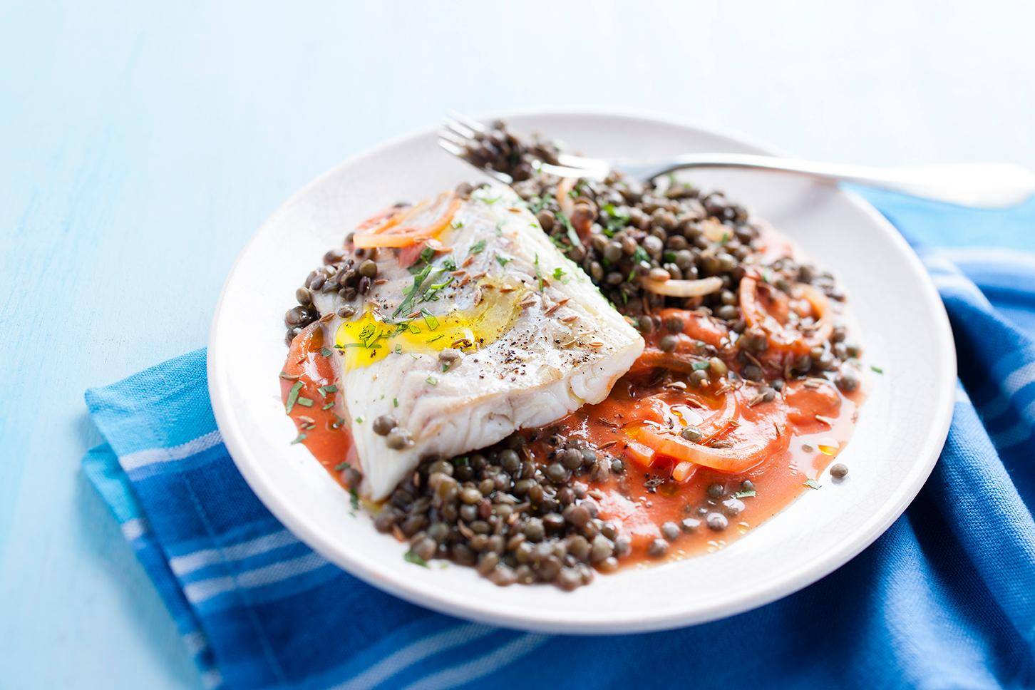 Cabillaud en dal de lentilles - Recette Cookeo | Moulinex