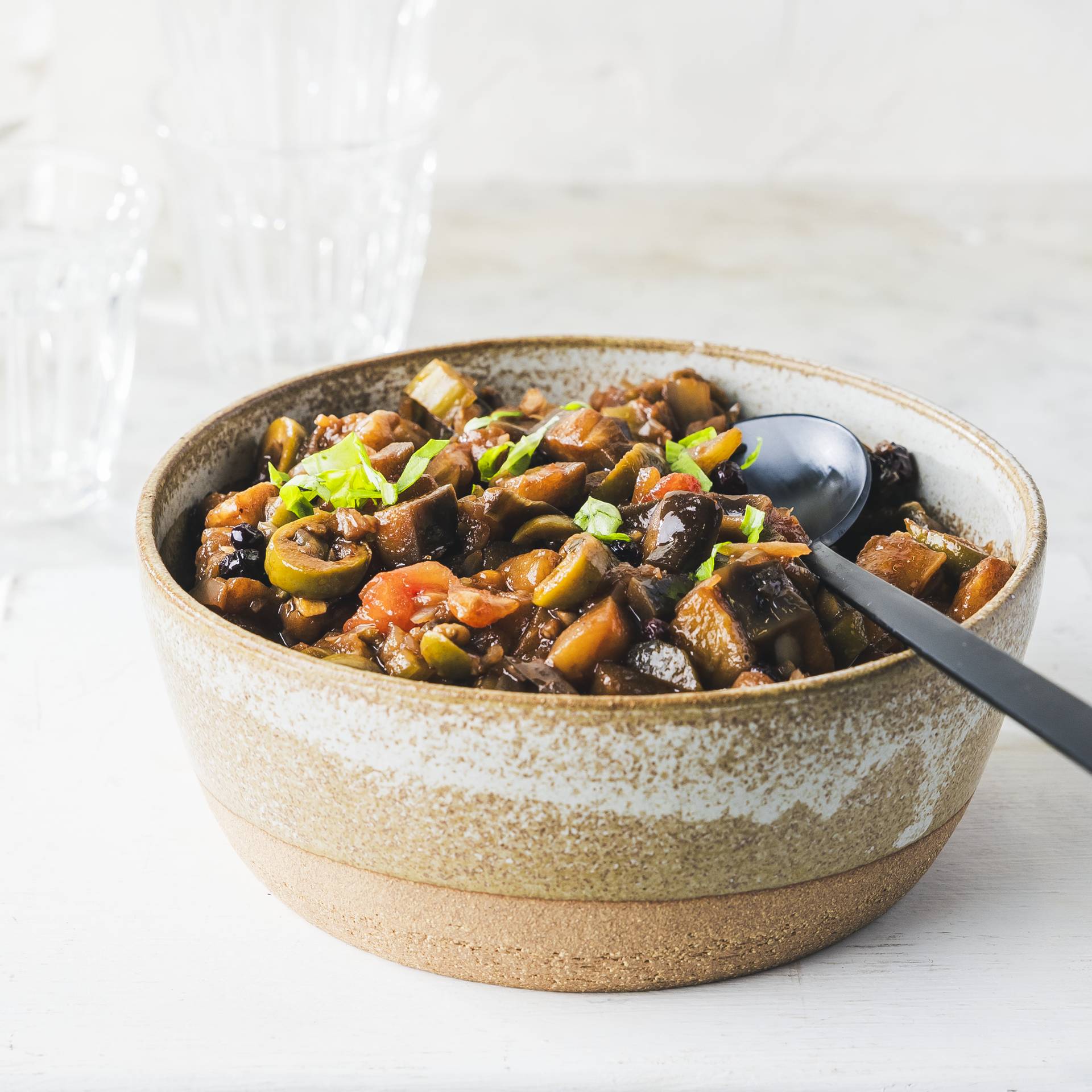 Caponata sicilienne aux raisins secs - Recette Cookeo 9in1 | Moulinex