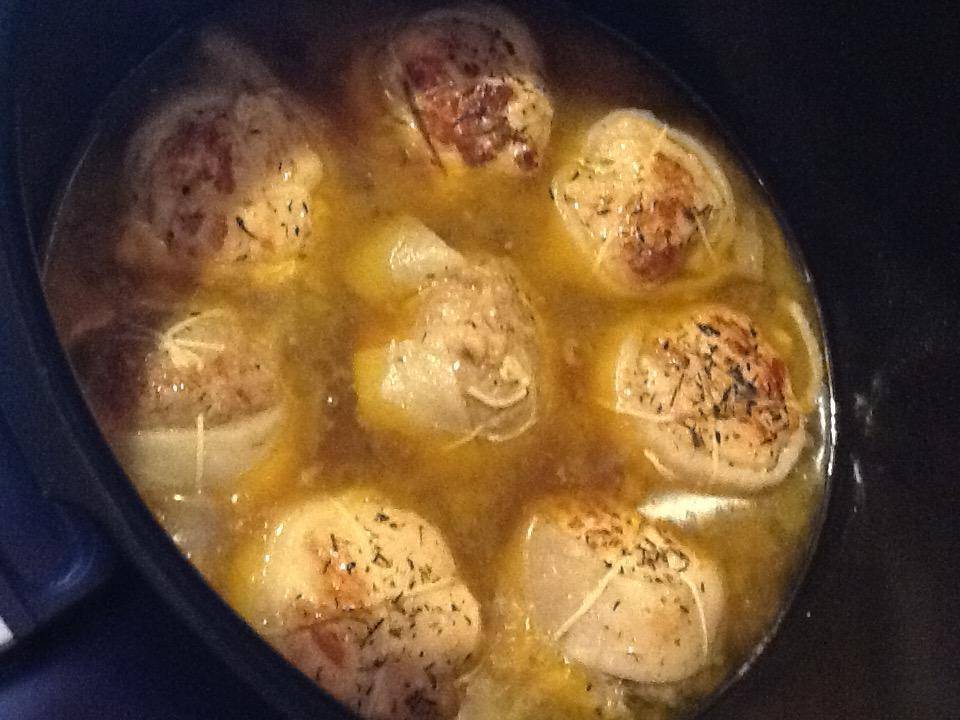 Petites paupiettes de poulet sauce chasseur - Recepten Cookeo | Moulinex