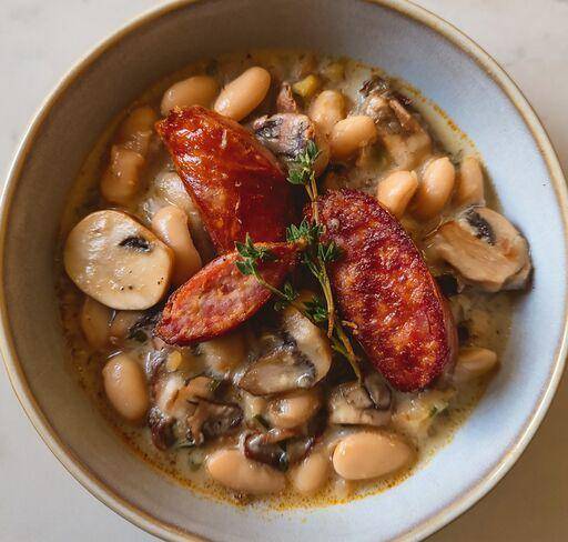 Saucisses aux haricots et champignons - Recepten Cookeo Infinity 17in1 | Moulinex