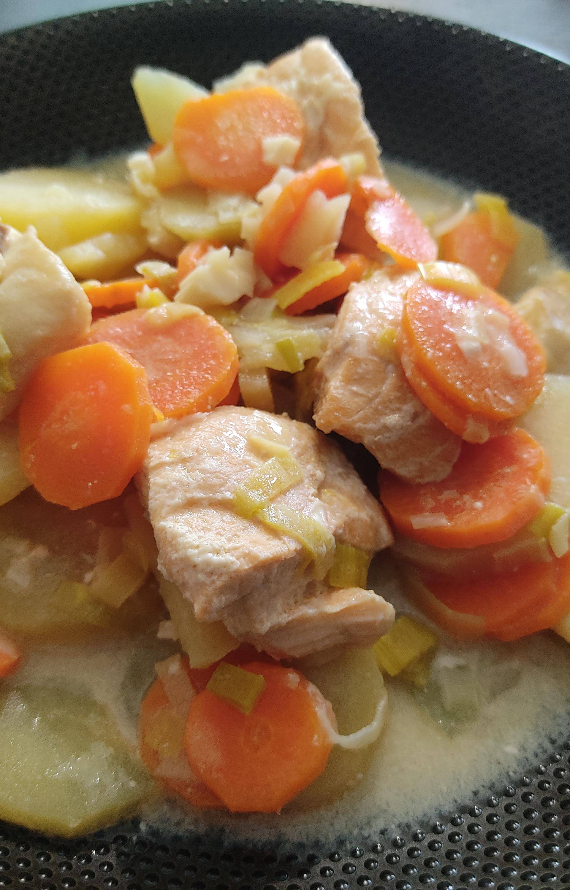 Baeckeoffe aux 3 poissons - Recette Cookeo | Moulinex