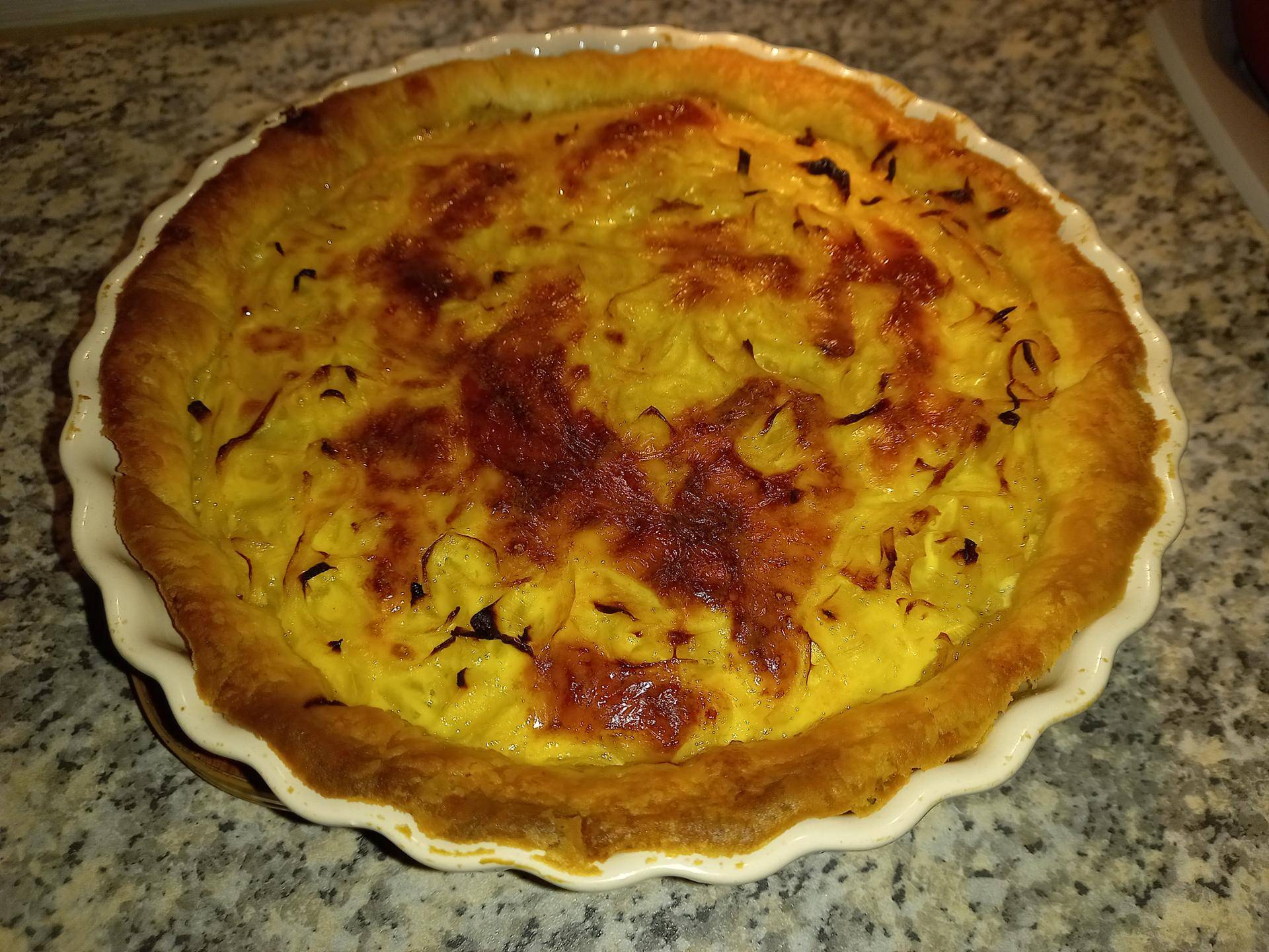 Quiche oignons et Cantal - Recepten Companion Connect XL | Moulinex