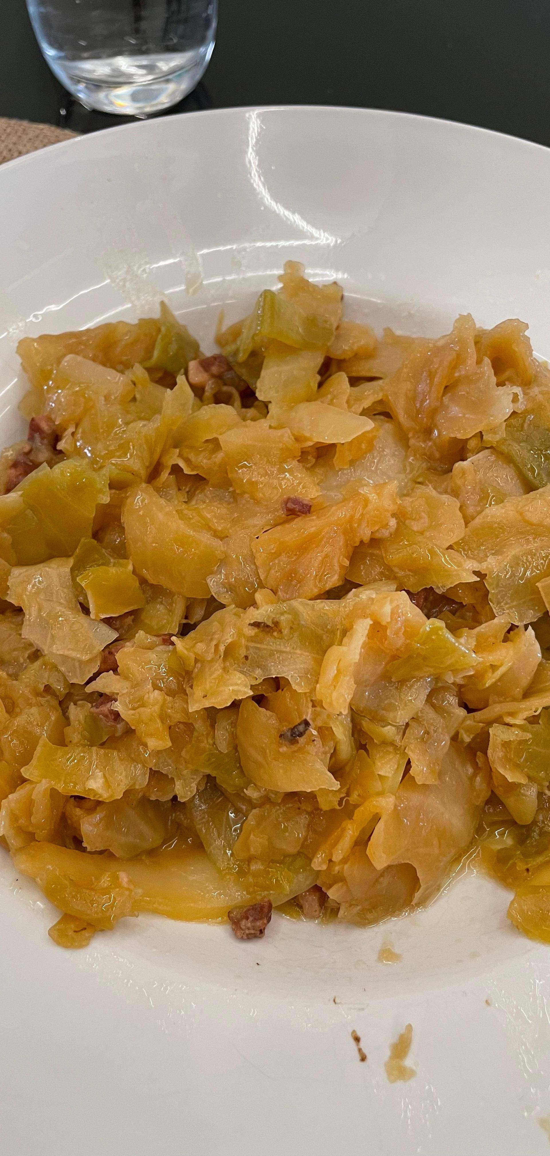 Choux braisé pommes de terre et lardons - Recette Cookeo V3 | Moulinex