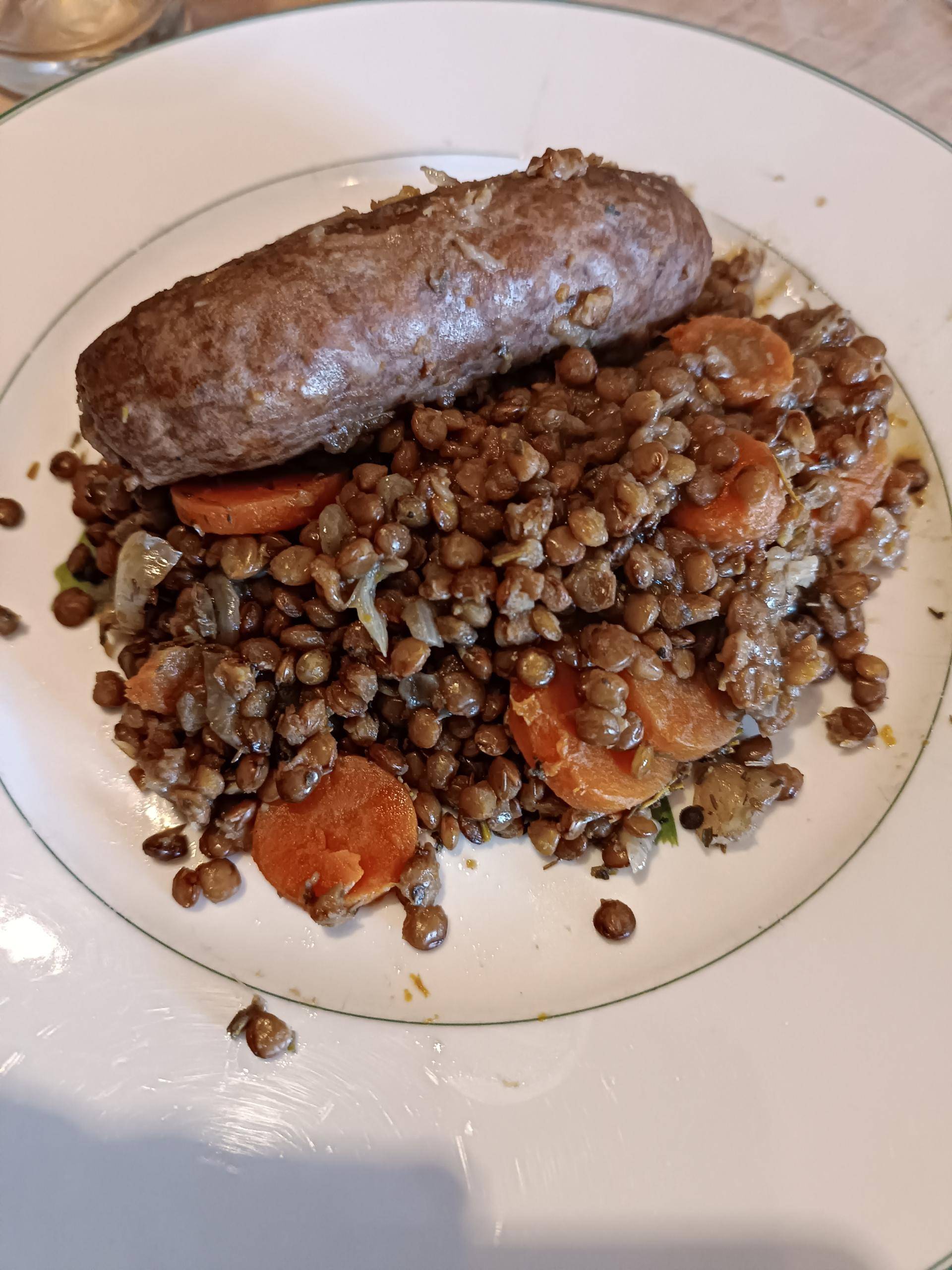 Lentilles et saucisses de Toulouse - Recepten Cookeo | Moulinex