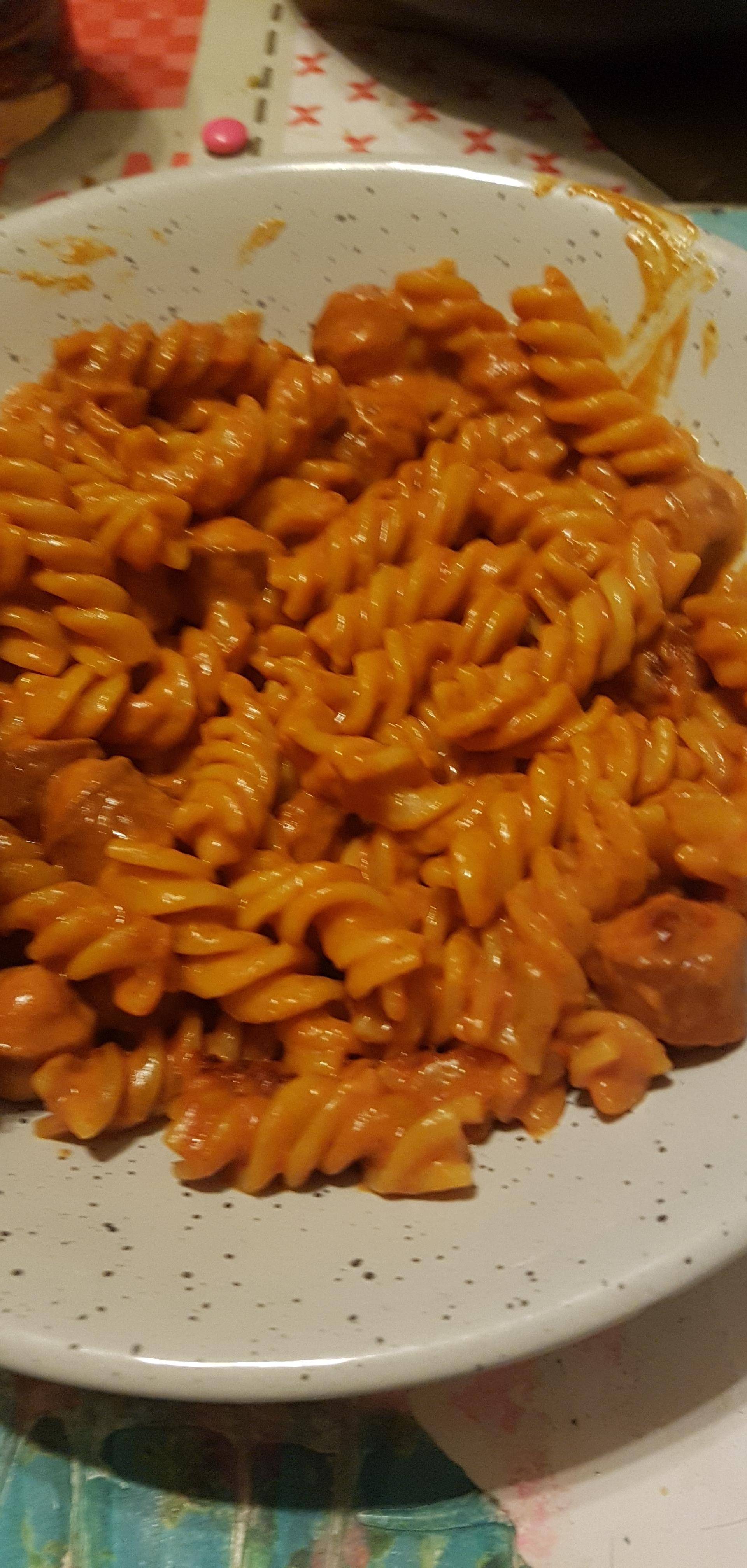 Pâtes knacki sauce tomate - Recette Cookeo | Moulinex