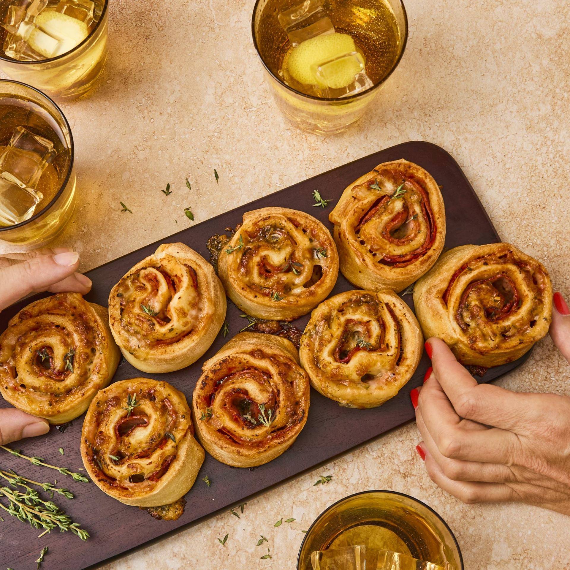 Pizza rolls jambon & mozzarella - Recette Ever Fry XXL SURFACE | Moulinex