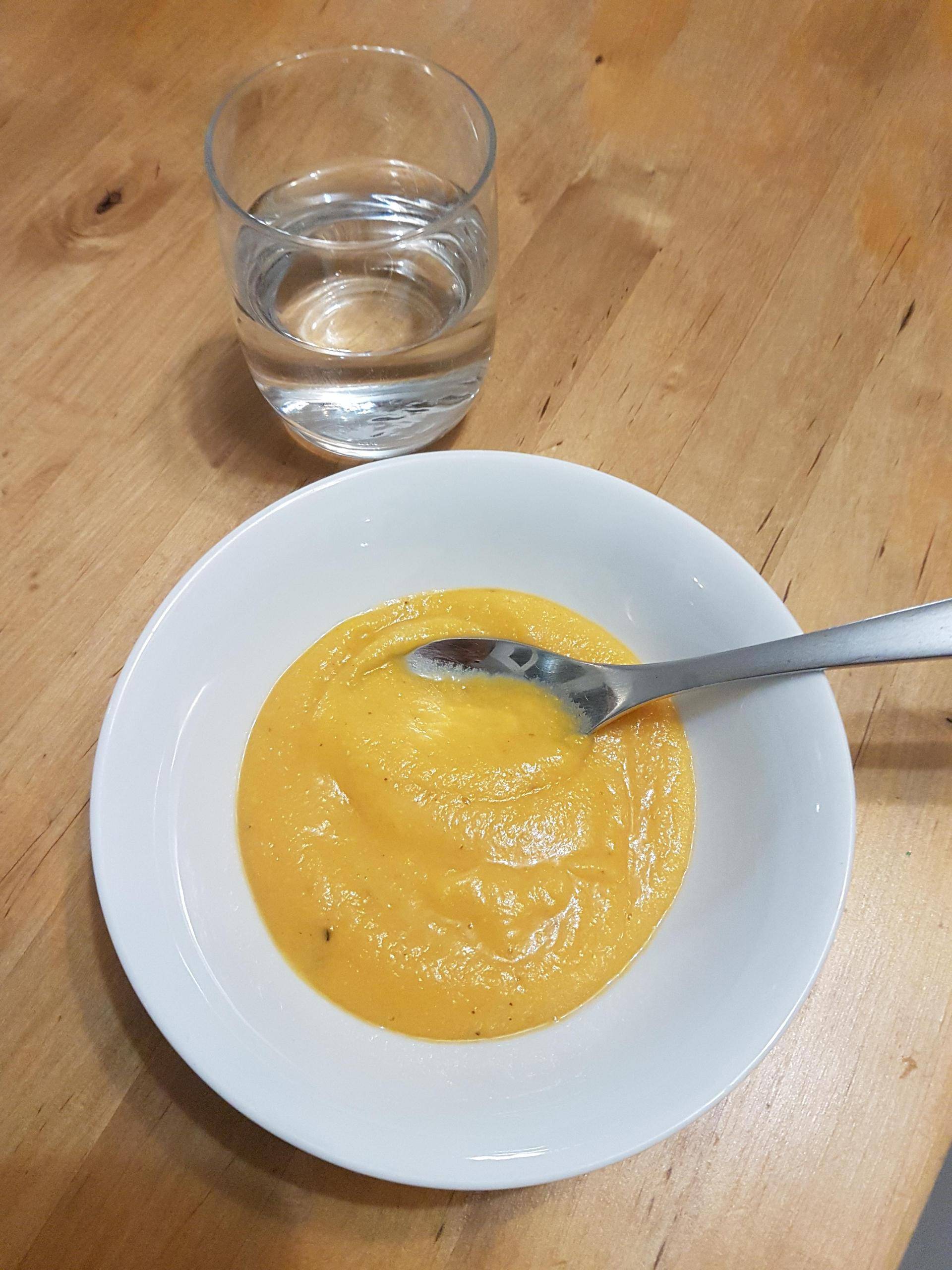 Velouté potiron, carottes lentilles - Recepten Companion Connect XL | Moulinex