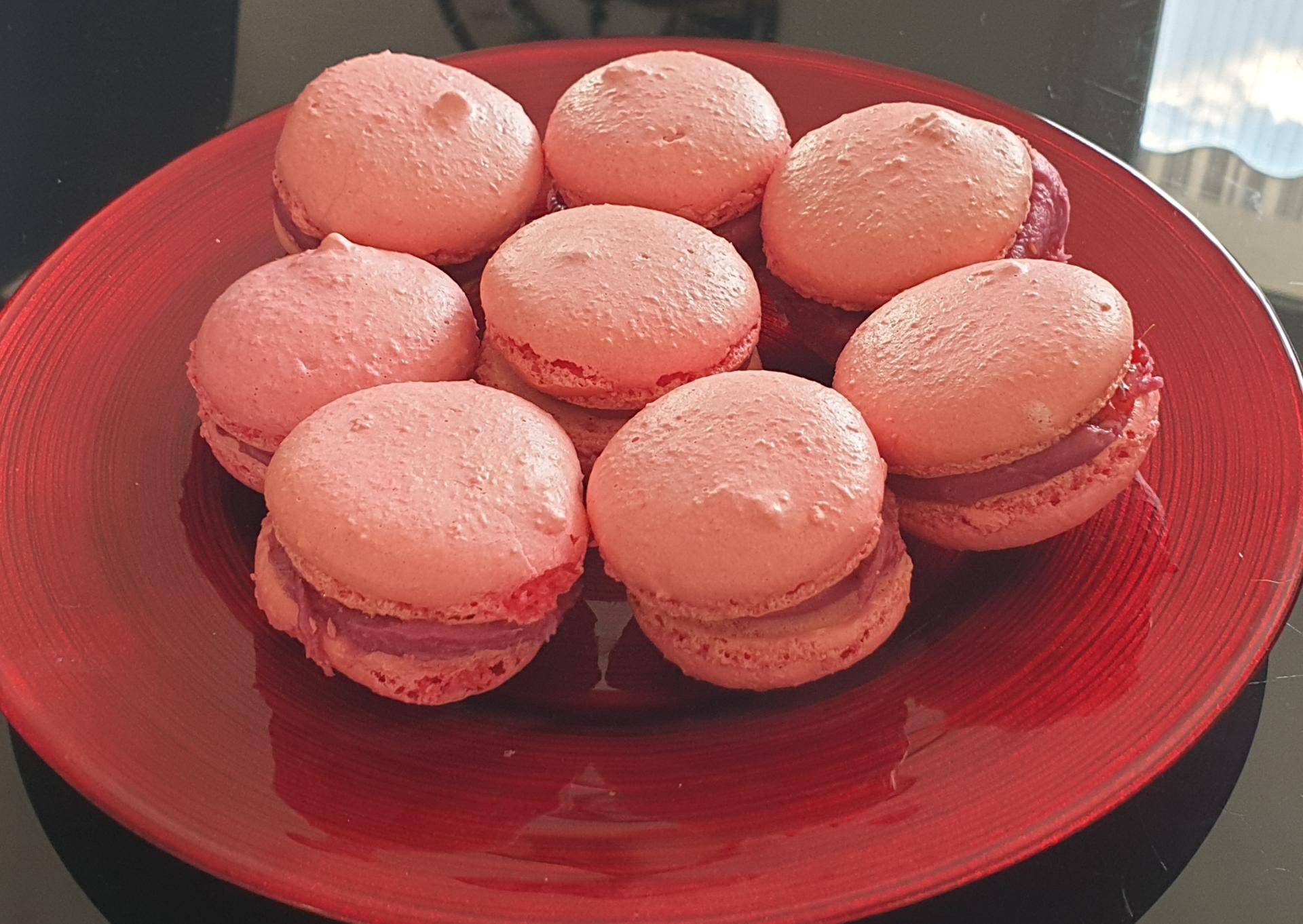 Macarons framboise chocolat blanc - Recepten Companion | Moulinex