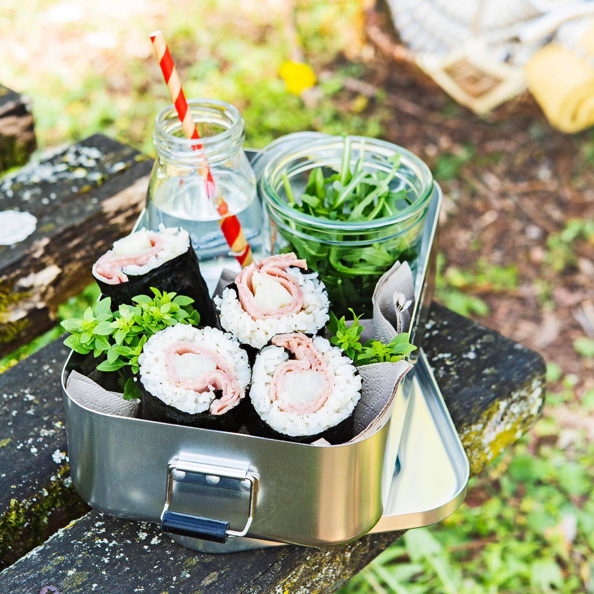 Reuzesushi met ham en asperge - Recepten Cookeo | Moulinex