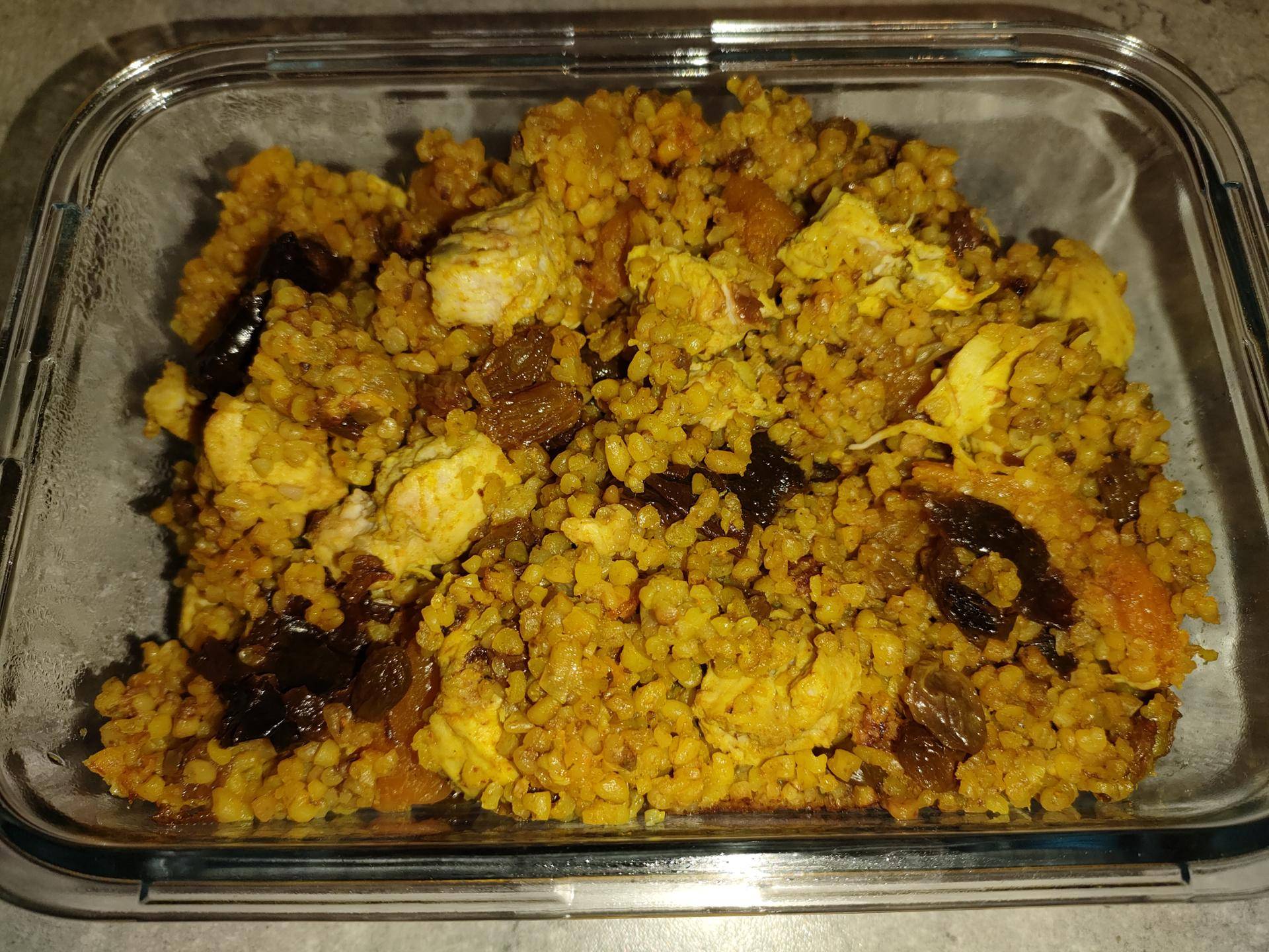 Boulgour poulet et fruits secs - Recepten Cookeo | Moulinex