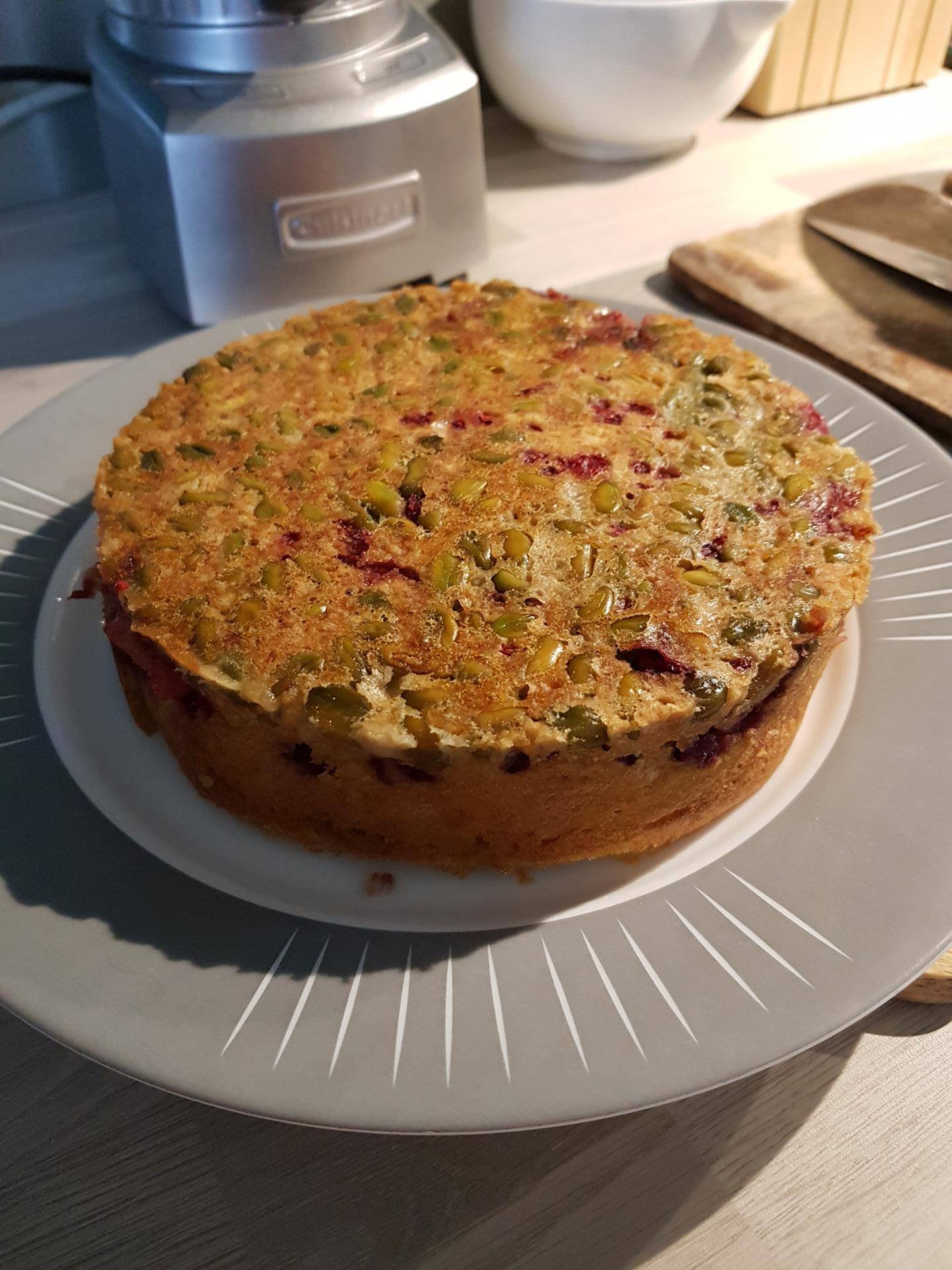 Gâteau pistaches framboises - Recepten Cookeo | Moulinex